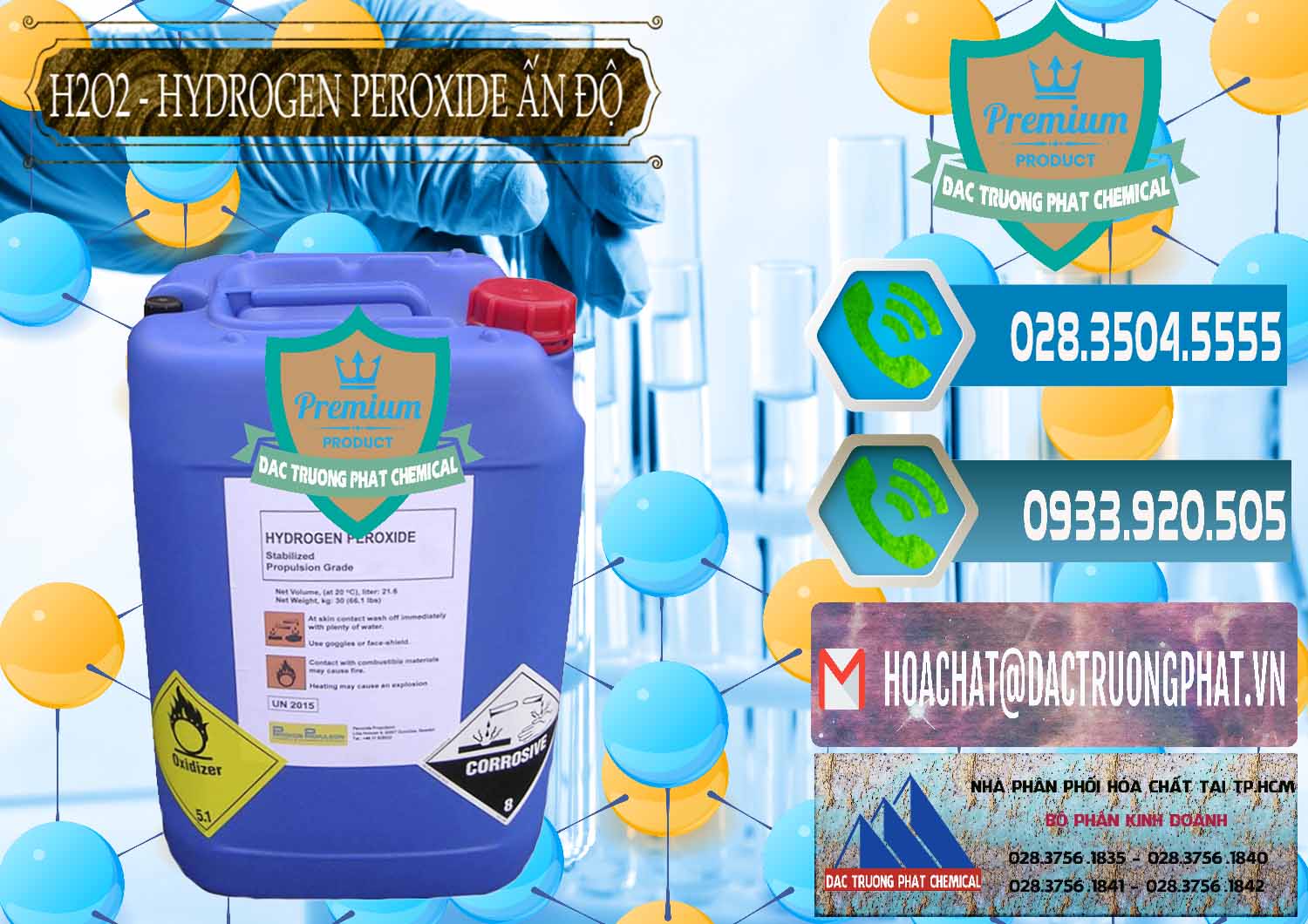 Công ty chuyên cung cấp và bán H2O2 - Hydrogen Peroxide 50% Ấn Độ India - 0349 - Cty chuyên bán và phân phối hóa chất tại TP.HCM - congtyhoachat.net