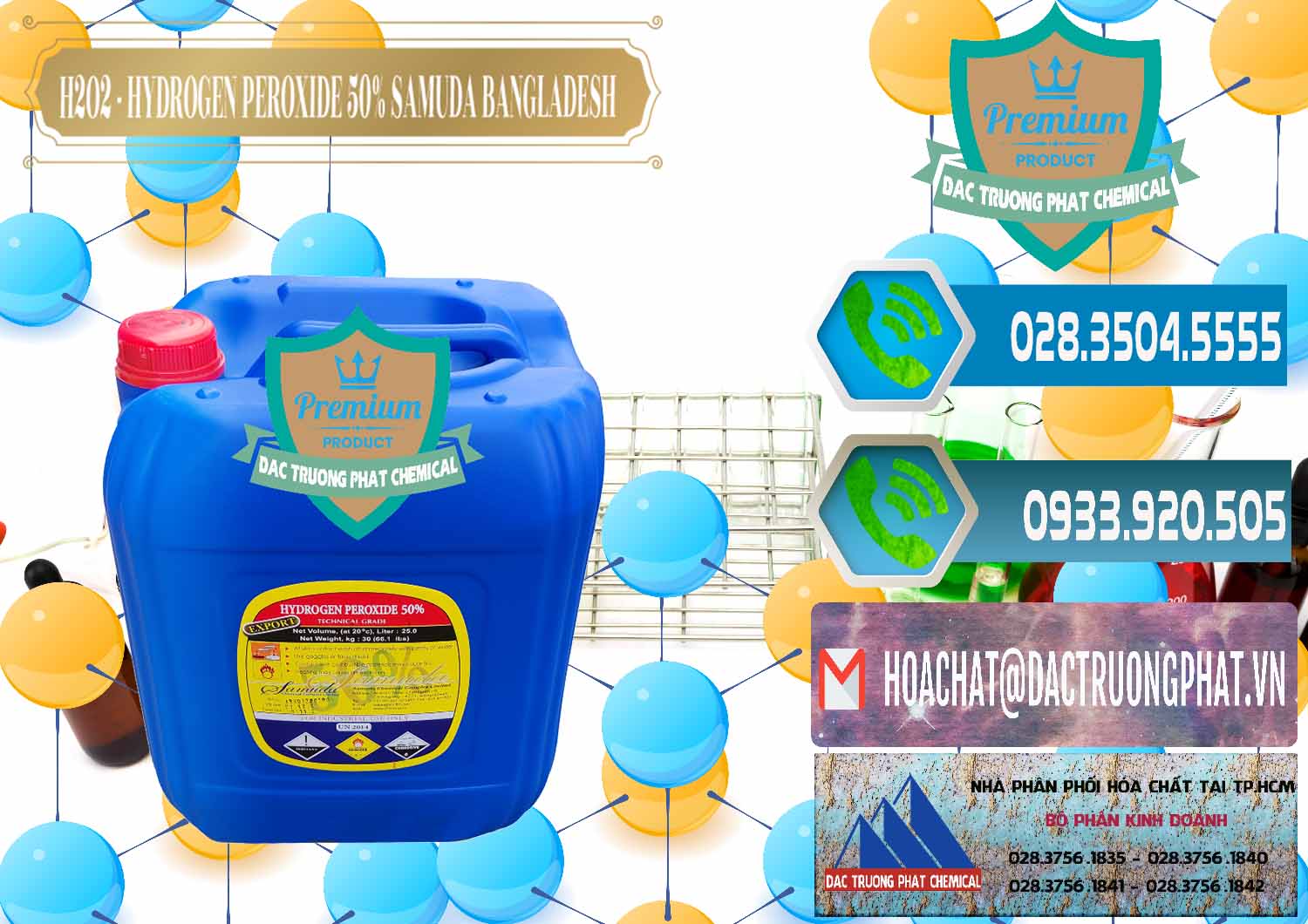 Nơi chuyên cung ứng - bán H2O2 - Hydrogen Peroxide 50% Samuda Bangladesh - 0077 - Chuyên nhập khẩu - cung cấp hóa chất tại TP.HCM - congtyhoachat.net
