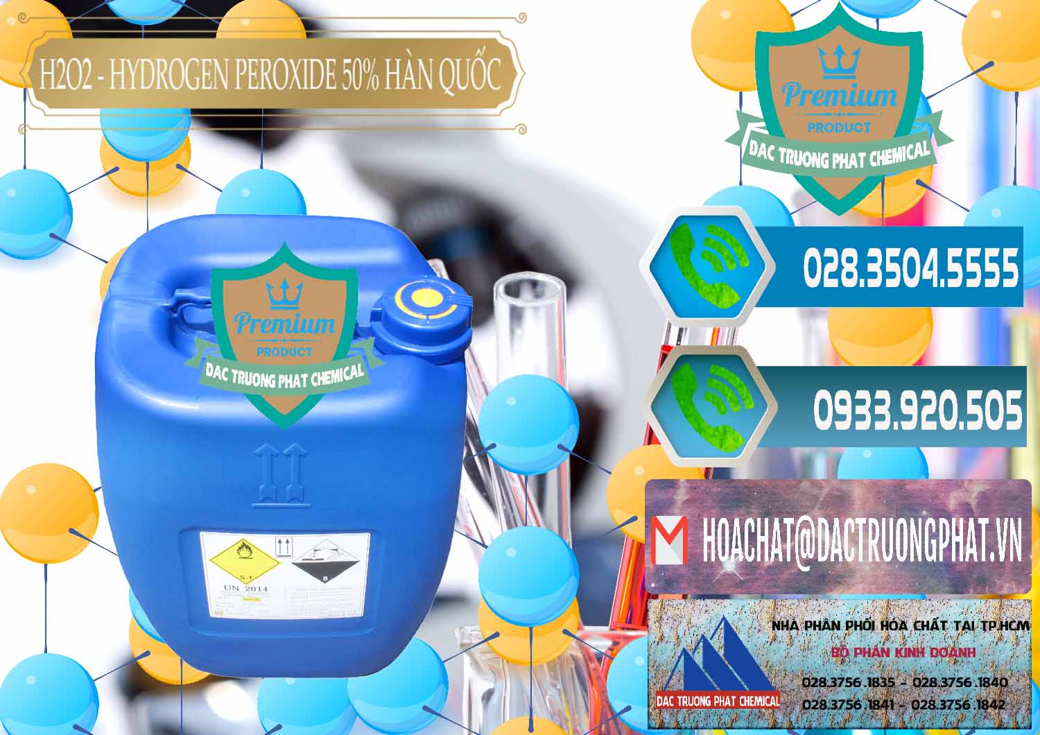 Cty chuyên bán & cung ứng H2O2 - Hydrogen Peroxide 50% Taekwang Hàn Quốc Korea - 0071 - Nơi chuyên bán ( phân phối ) hóa chất tại TP.HCM - congtyhoachat.net