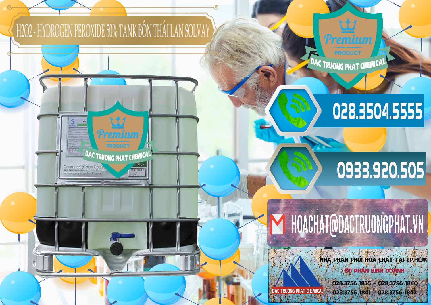 Nơi chuyên cung cấp _ bán H2O2 - Hydrogen Peroxide 50% Tank IBC Bồn Thái Lan Solvay - 0072 - Kinh doanh ( phân phối ) hóa chất tại TP.HCM - congtyhoachat.net