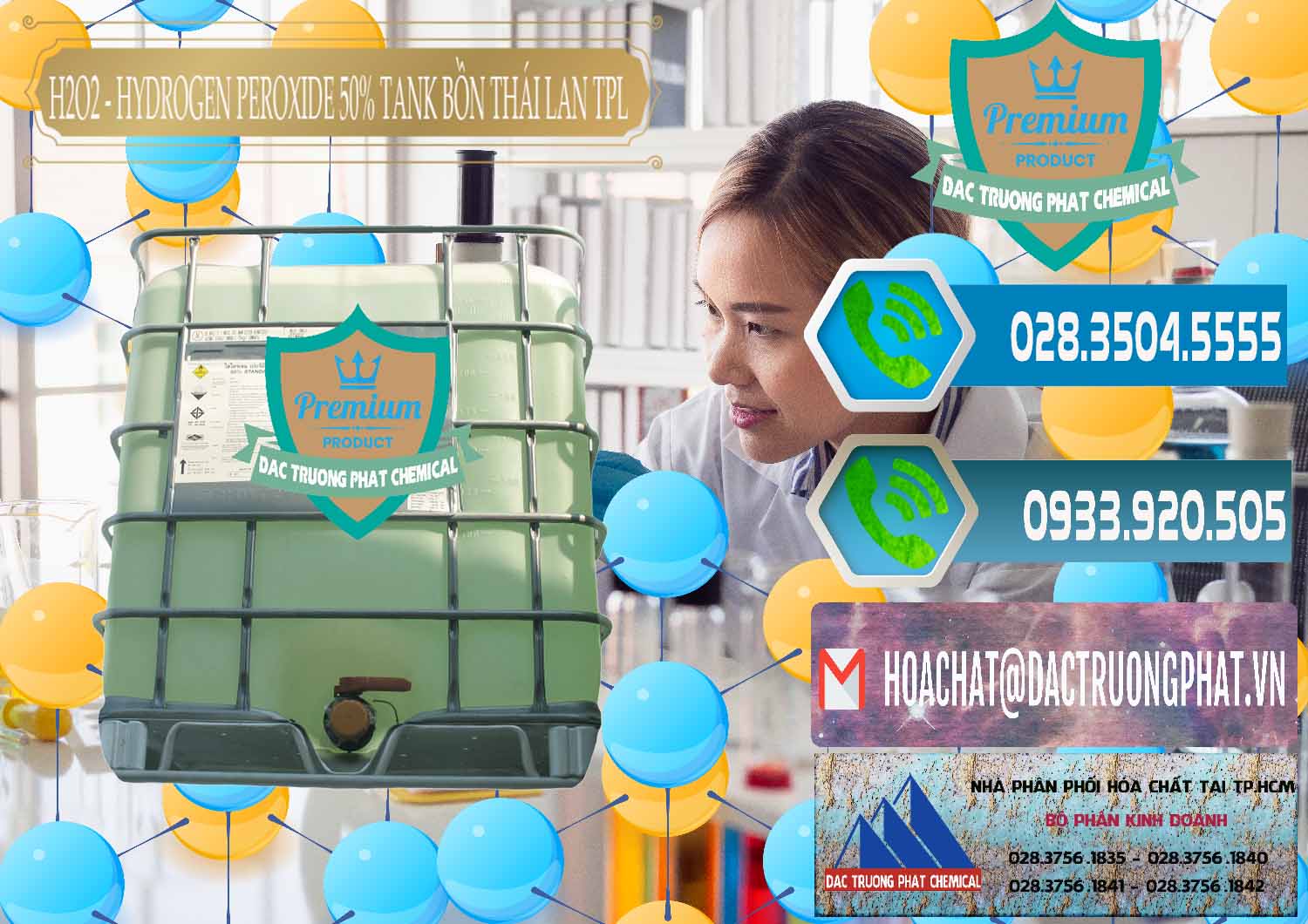 Đơn vị bán & cung ứng H2O2 - Hydrogen Peroxide 50% Tank IBC Bồn Thái Lan TPL - 0073 - Nơi chuyên bán & cung cấp hóa chất tại TP.HCM - congtyhoachat.net