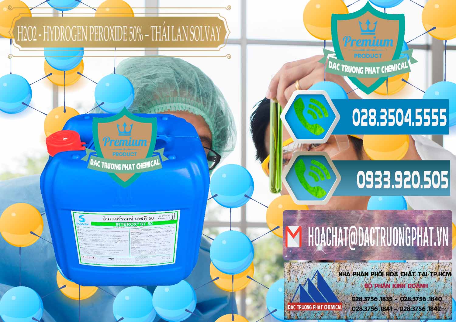 Nơi phân phối & bán H2O2 - Hydrogen Peroxide 50% Thái Lan Solvay - 0068 - Chuyên phân phối _ nhập khẩu hóa chất tại TP.HCM - congtyhoachat.net