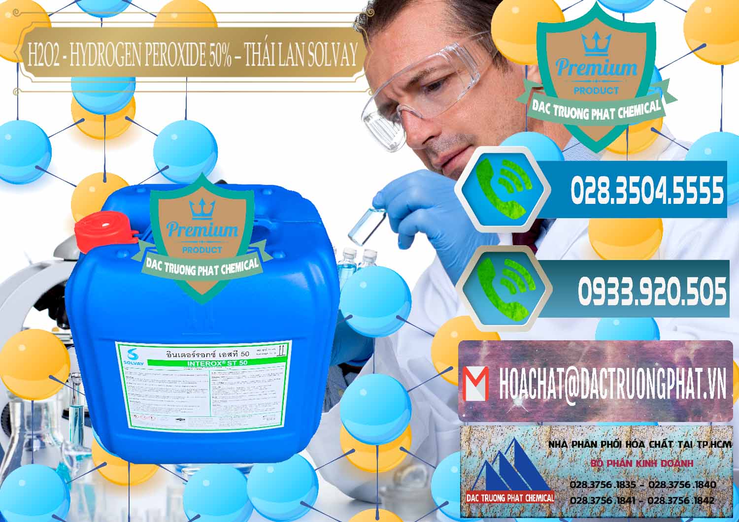 Nhà cung ứng & bán H2O2 - Hydrogen Peroxide 50% Thái Lan Solvay - 0068 - Nơi chuyên phân phối - kinh doanh hóa chất tại TP.HCM - congtyhoachat.net