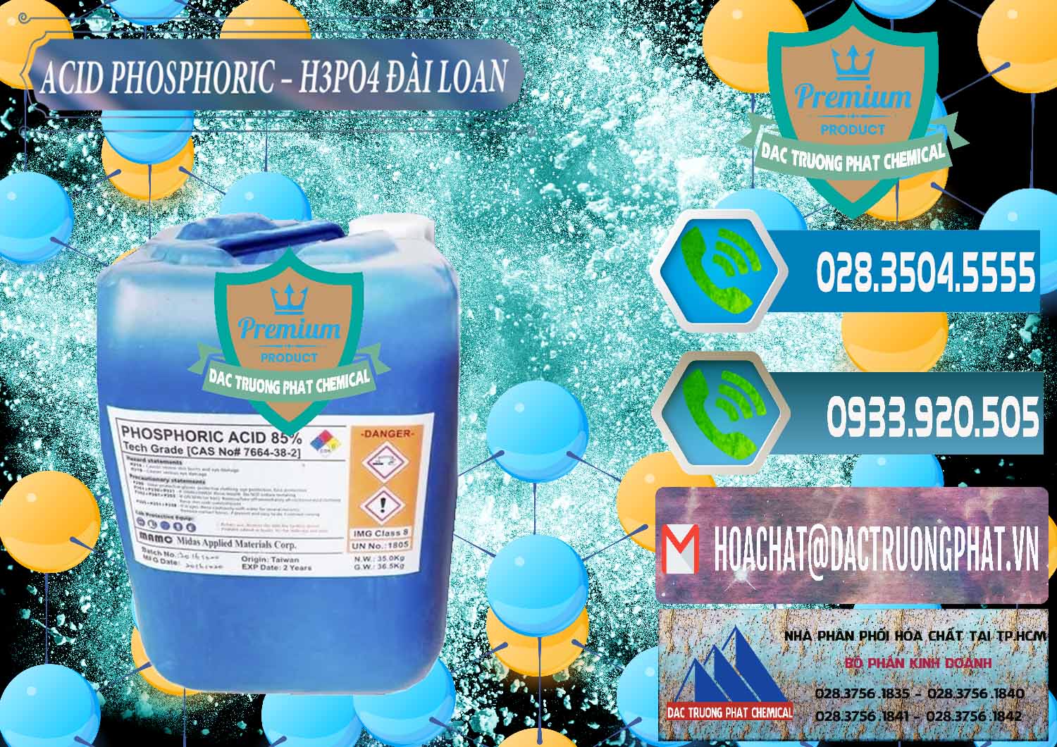 Nơi cung cấp - bán Axit Phosphoric - Acid Phosphoric H3PO4 85% Đài Loan Taiwan - 0351 - Nơi chuyên cung ứng & phân phối hóa chất tại TP.HCM - congtyhoachat.net