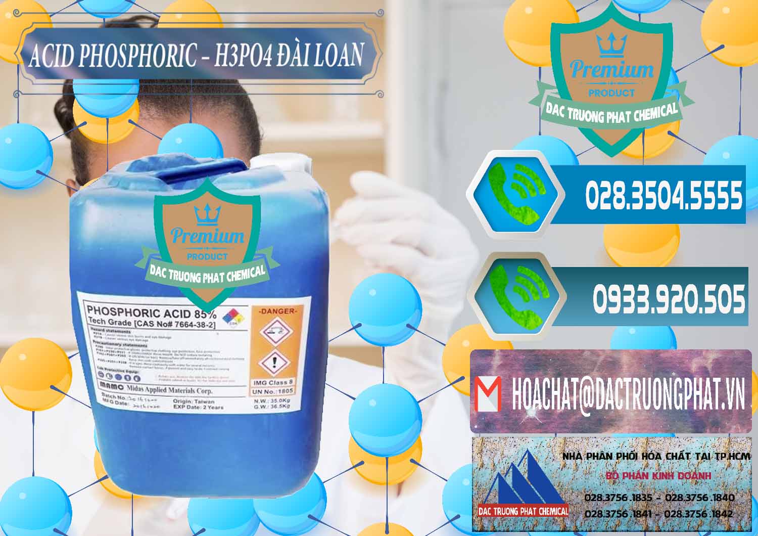 Phân phối và bán Axit Phosphoric - Acid Phosphoric H3PO4 85% Đài Loan Taiwan - 0351 - Đơn vị chuyên nhập khẩu - phân phối hóa chất tại TP.HCM - congtyhoachat.net