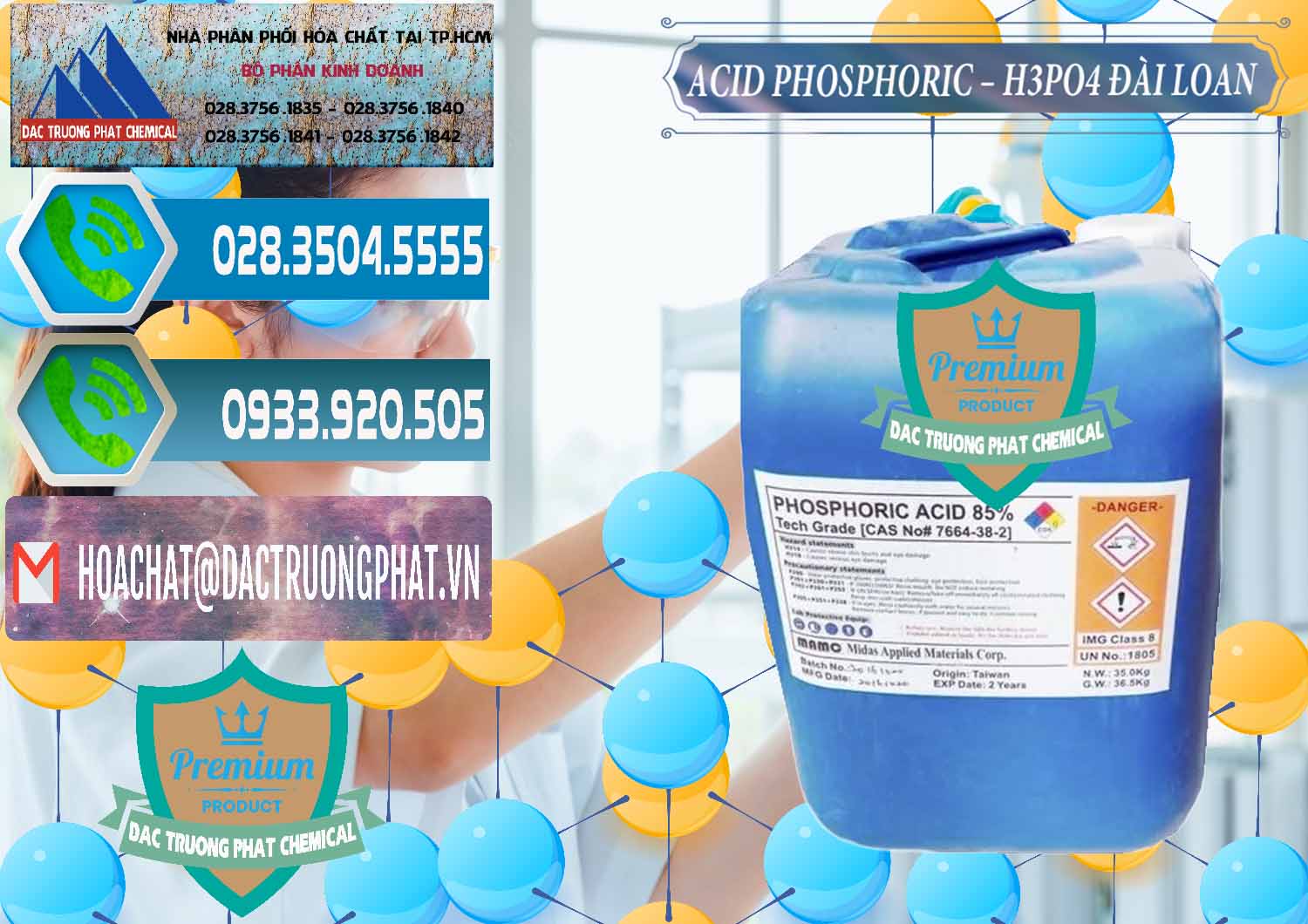 Cty chuyên phân phối _ bán Axit Phosphoric - Acid Phosphoric H3PO4 85% Đài Loan Taiwan - 0351 - Đơn vị chuyên phân phối ( bán ) hóa chất tại TP.HCM - congtyhoachat.net