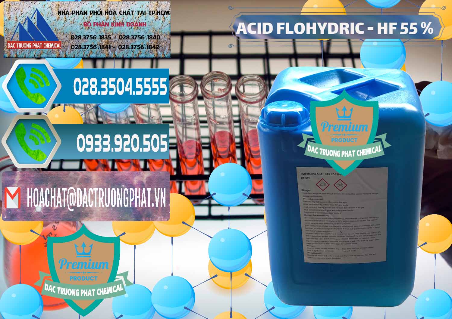 Cty bán - phân phối Axit HF - Acid HF 55% Can Xanh Trung Quốc China - 0080 - Công ty phân phối & cung cấp hóa chất tại TP.HCM - congtyhoachat.net