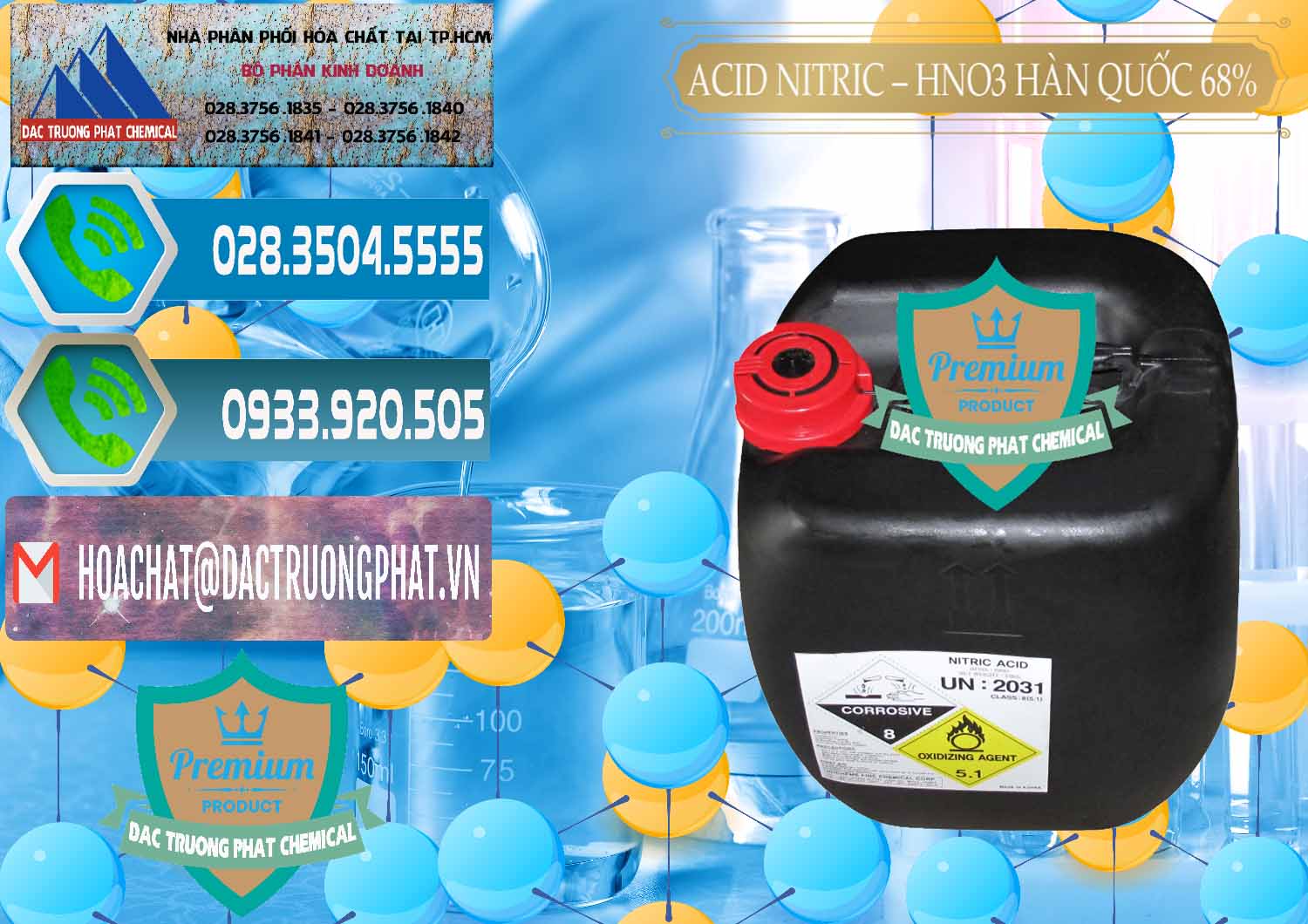Đơn vị chuyên cung cấp _ bán Acid Nitric – Axit Nitric HNO3 68% Huchem Hàn Quốc Korea - 0030 - Công ty chuyên nhập khẩu & phân phối hóa chất tại TP.HCM - congtyhoachat.net