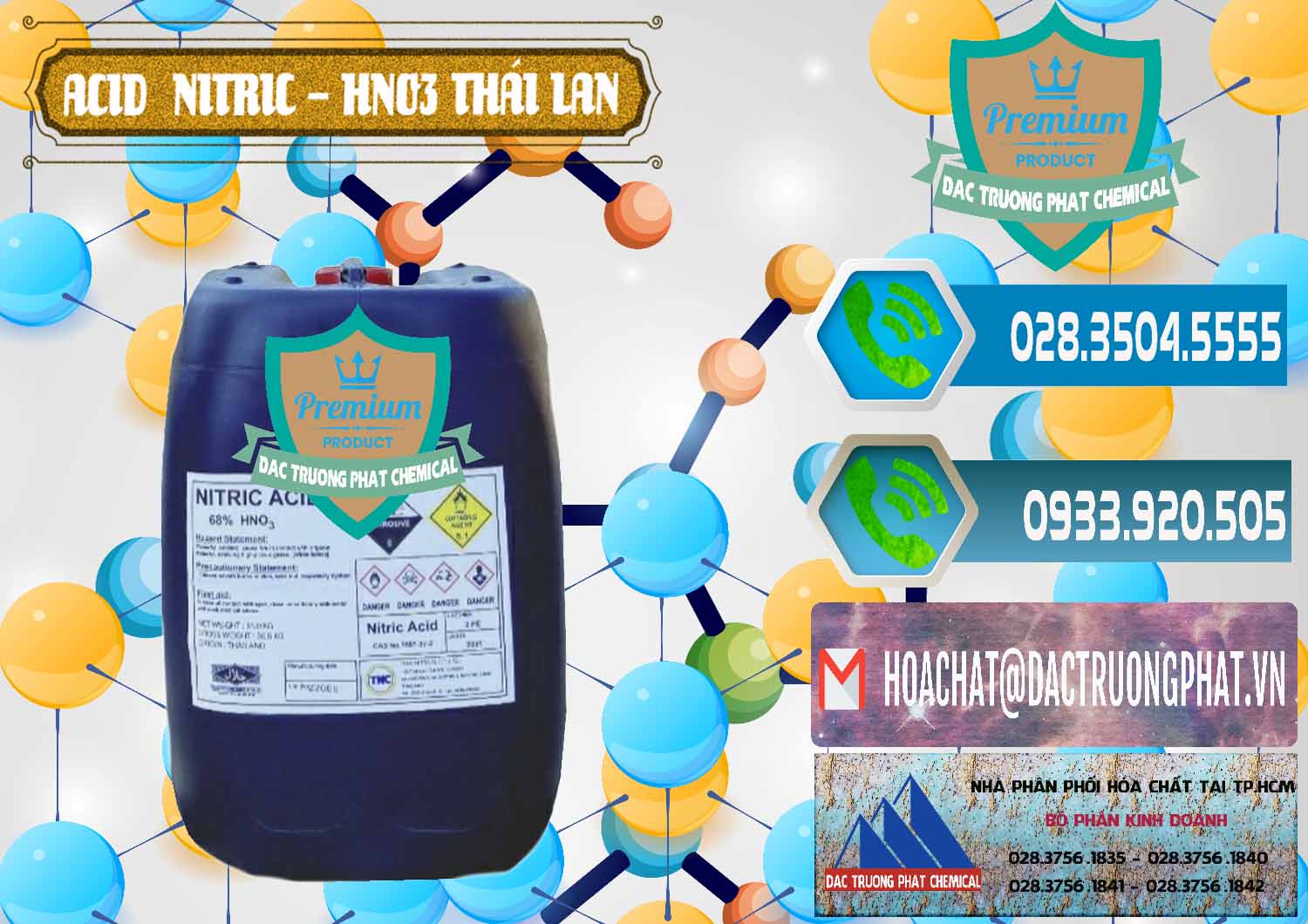Nhà phân phối và bán Acid Nitric – Axit Nitric HNO3 Thái Lan Thailand - 0344 - Chuyên cung cấp ( nhập khẩu ) hóa chất tại TP.HCM - congtyhoachat.net