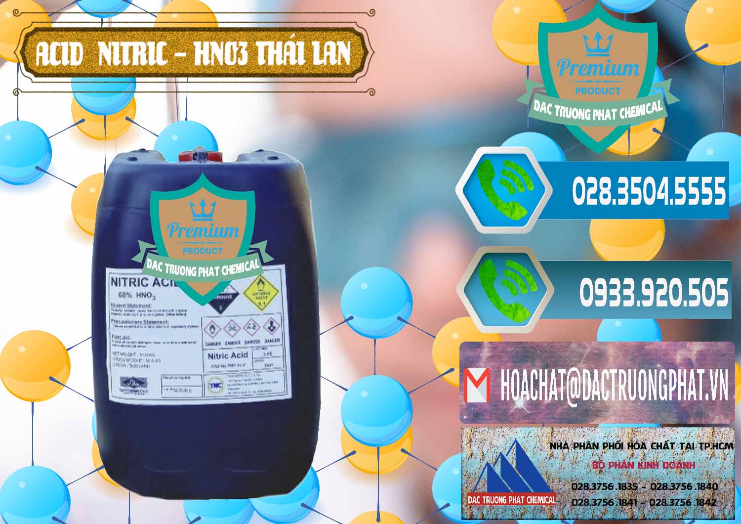 Nơi chuyên cung ứng ( bán ) Acid Nitric – Axit Nitric HNO3 Thái Lan Thailand - 0344 - Nơi chuyên cung cấp ( kinh doanh ) hóa chất tại TP.HCM - congtyhoachat.net