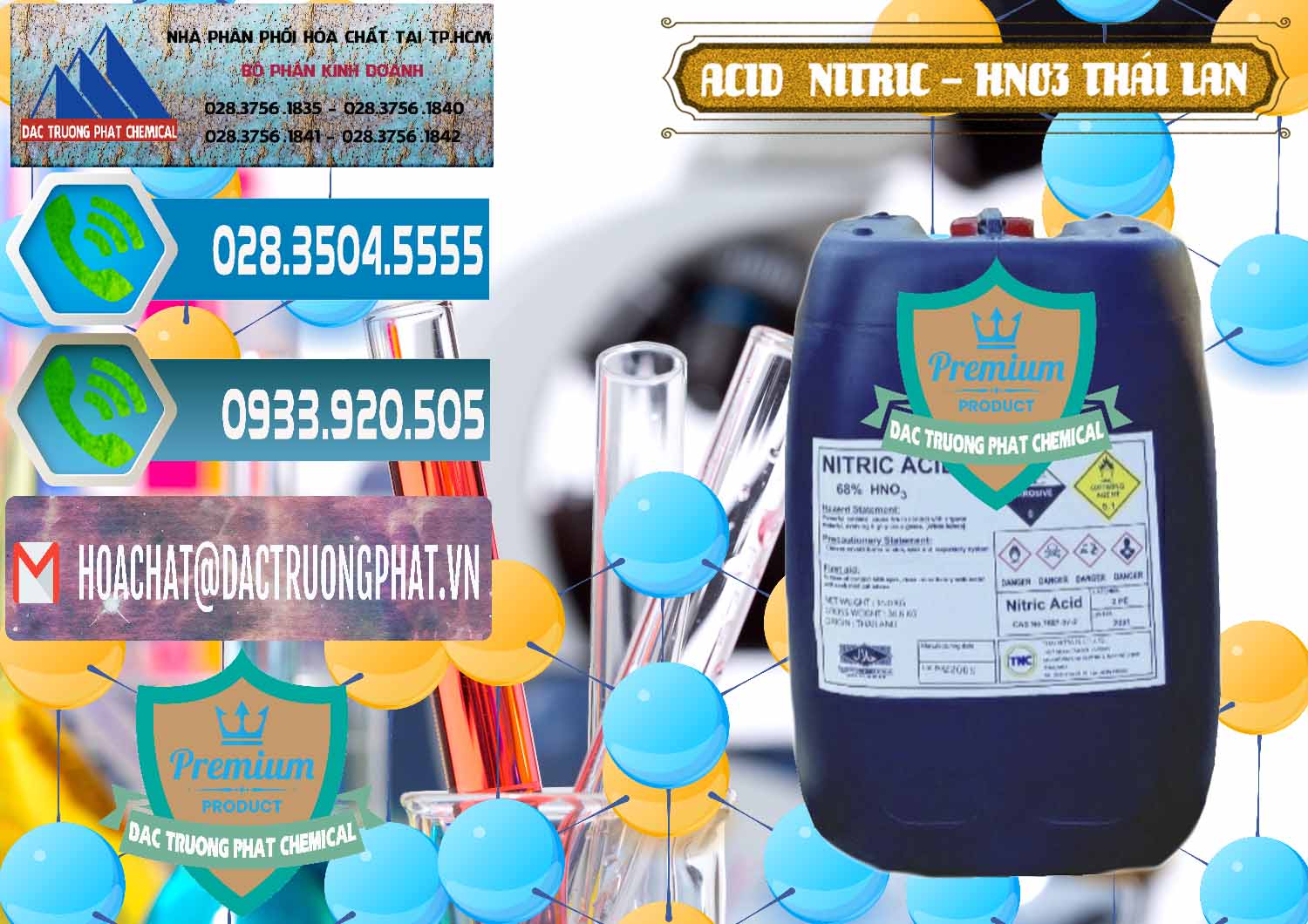 Chuyên bán & cung cấp Acid Nitric – Axit Nitric HNO3 Thái Lan Thailand - 0344 - Nhà nhập khẩu - phân phối hóa chất tại TP.HCM - congtyhoachat.net