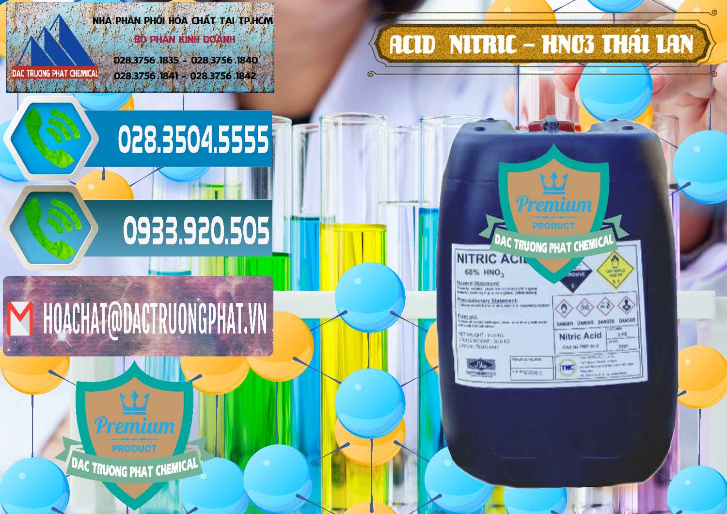 Cung ứng và bán Acid Nitric – Axit Nitric HNO3 Thái Lan Thailand - 0344 - Công ty kinh doanh ( cung cấp ) hóa chất tại TP.HCM - congtyhoachat.net