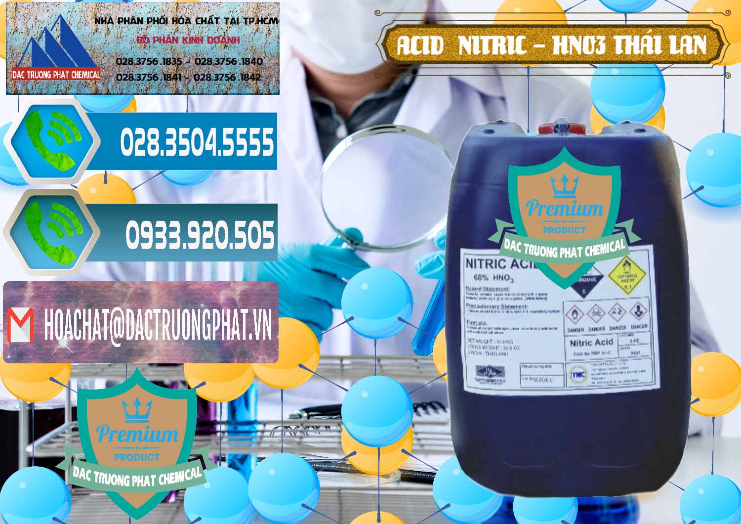 Nhà cung cấp và bán Acid Nitric – Axit Nitric HNO3 Thái Lan Thailand - 0344 - Cty phân phối & bán hóa chất tại TP.HCM - congtyhoachat.net