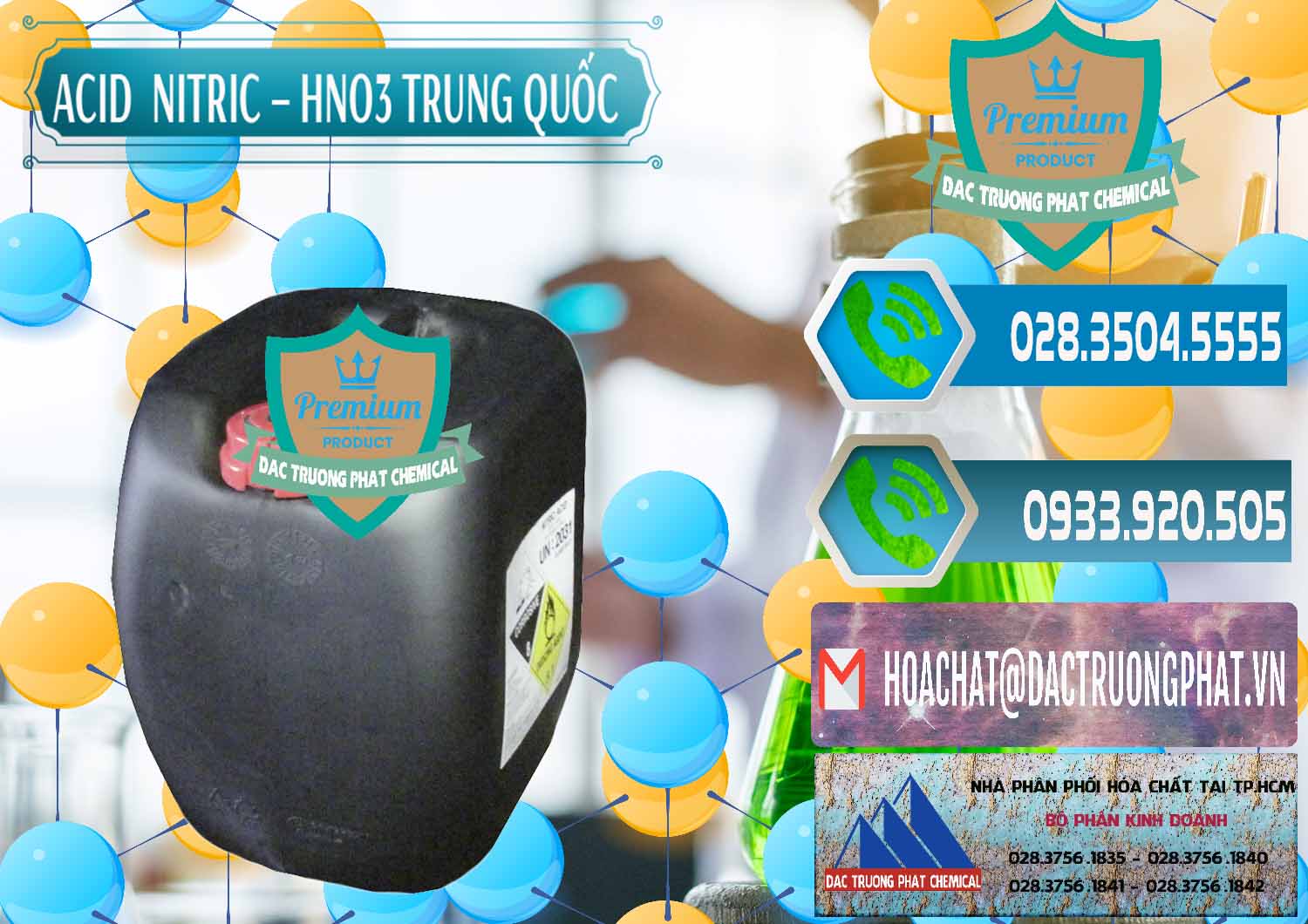 Nơi phân phối và bán Acid Nitric – Axit Nitric HNO3 68% Trung Quốc China - 0343 - Đơn vị chuyên cung cấp & kinh doanh hóa chất tại TP.HCM - congtyhoachat.net