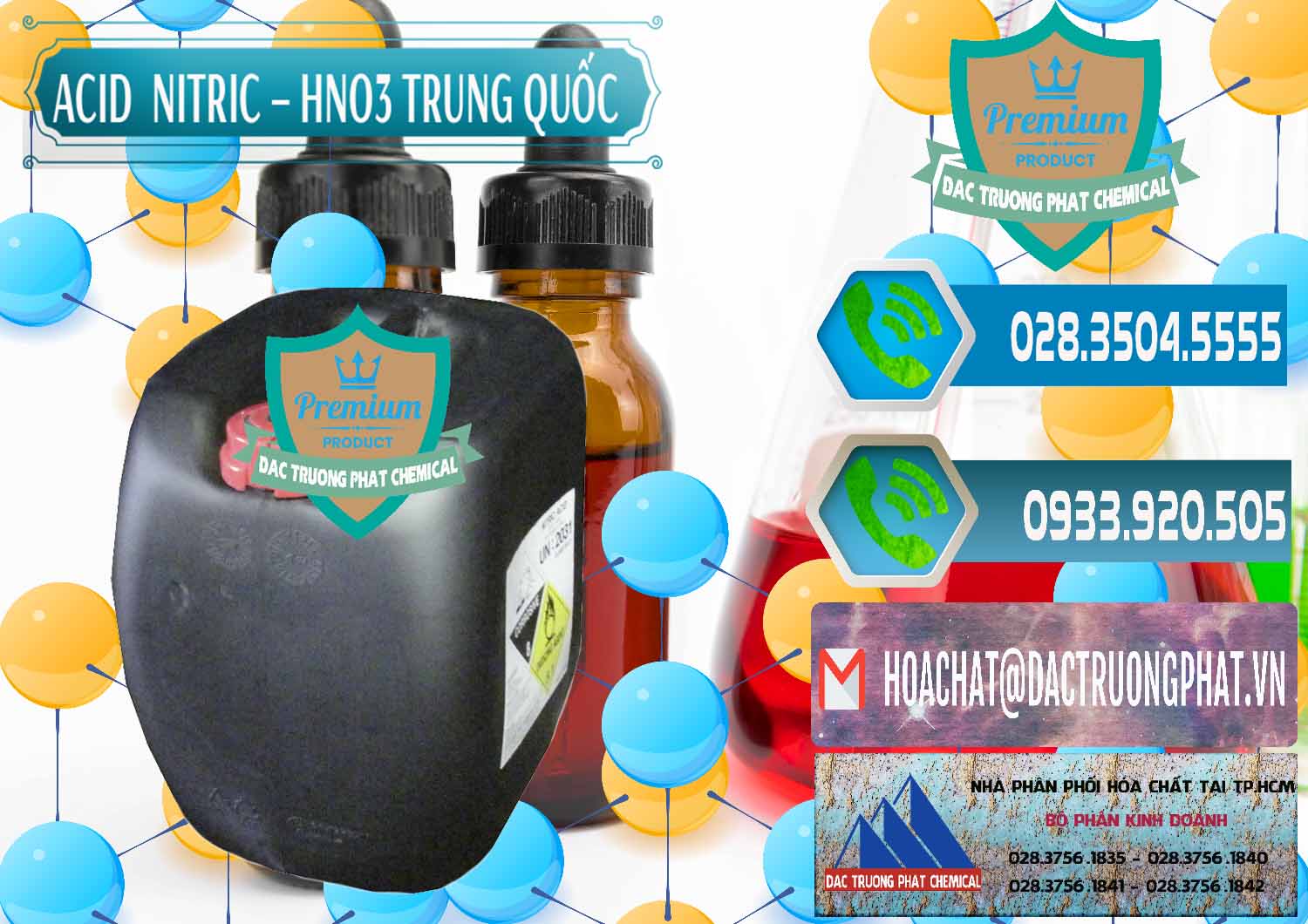 Nơi phân phối - bán Acid Nitric – Axit Nitric HNO3 68% Trung Quốc China - 0343 - Đơn vị cung cấp _ bán hóa chất tại TP.HCM - congtyhoachat.net