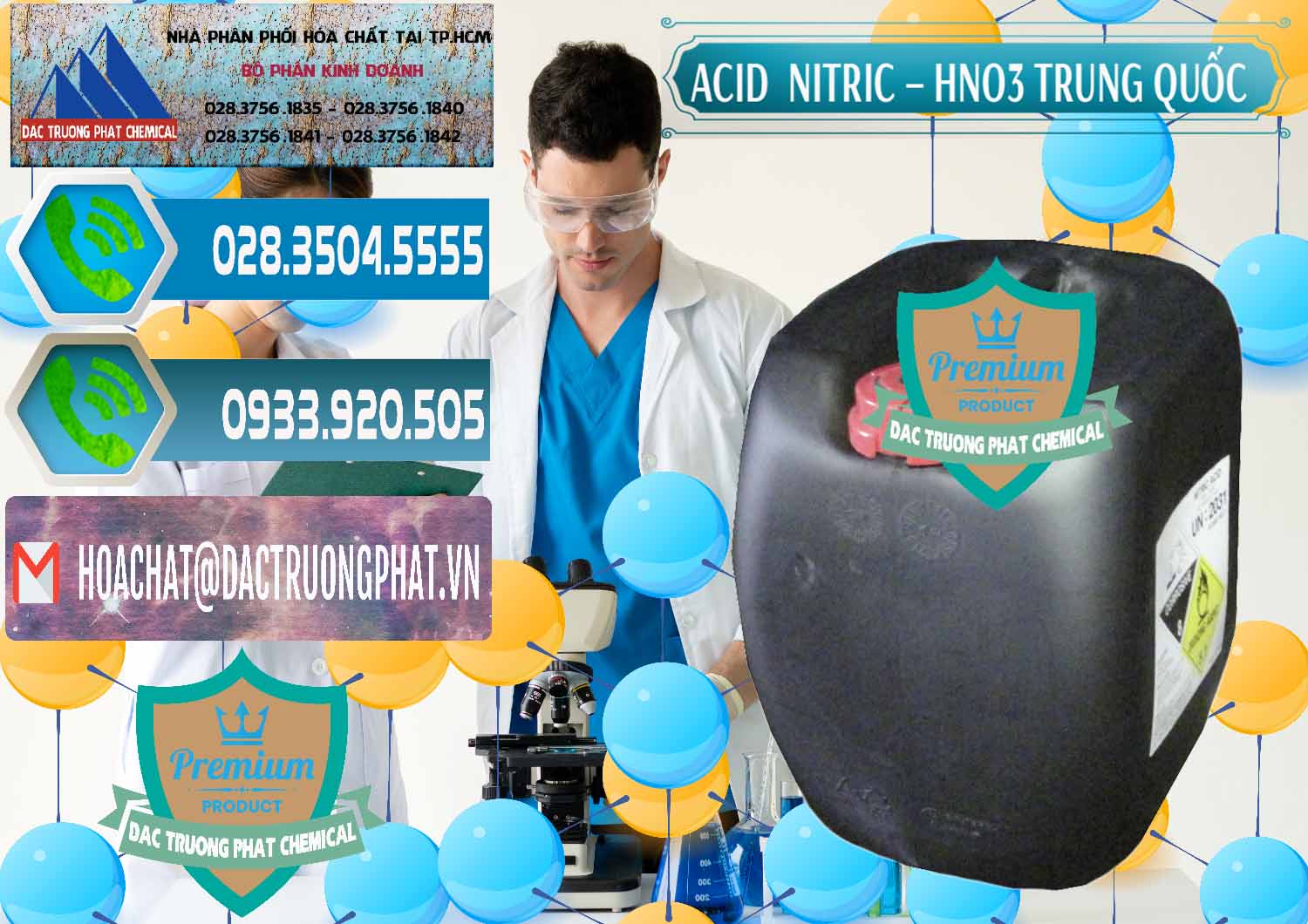 Cty chuyên kinh doanh ( bán ) Acid Nitric – Axit Nitric HNO3 68% Trung Quốc China - 0343 - Nơi phân phối & kinh doanh hóa chất tại TP.HCM - congtyhoachat.net