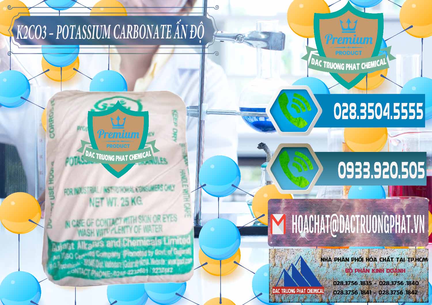 Công ty phân phối ( bán ) K2Co3 – Potassium Carbonate GACL Ấn Độ India - 0472 - Cty nhập khẩu - cung cấp hóa chất tại TP.HCM - congtyhoachat.net