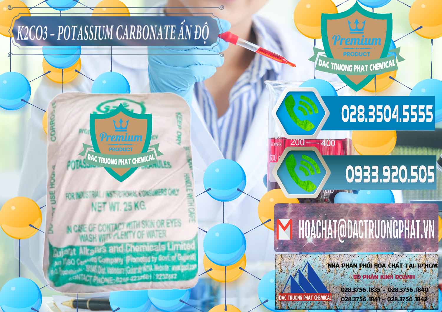 Nhà phân phối - bán K2Co3 – Potassium Carbonate GACL Ấn Độ India - 0472 - Công ty phân phối ( bán ) hóa chất tại TP.HCM - congtyhoachat.net