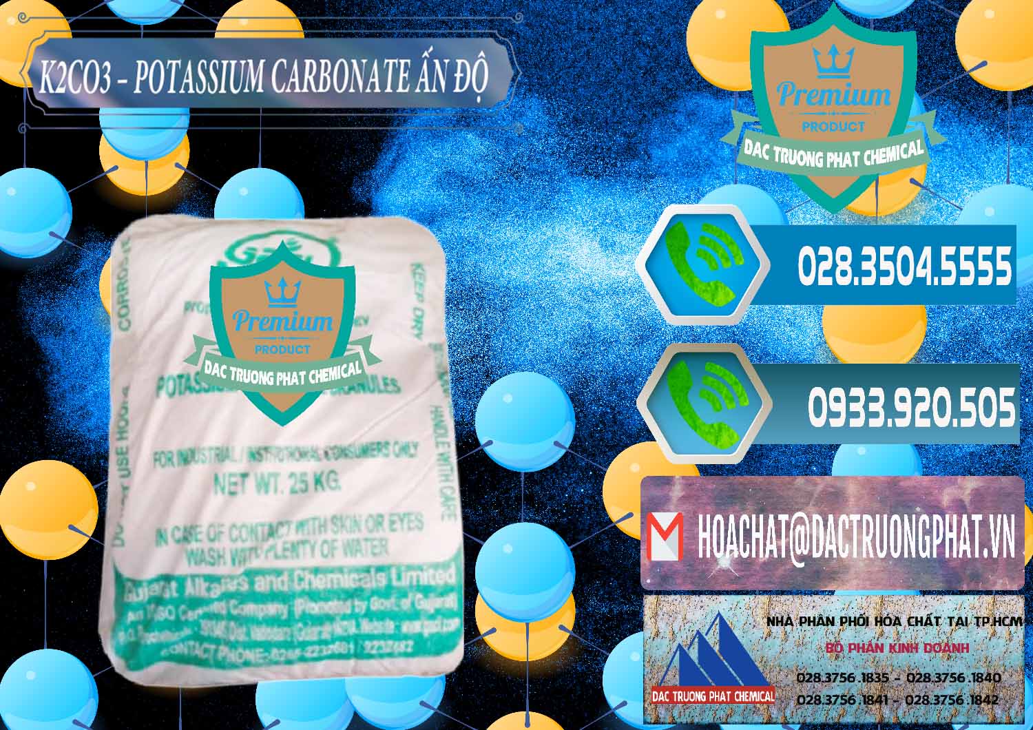 Công ty chuyên bán _ phân phối K2Co3 – Potassium Carbonate GACL Ấn Độ India - 0472 - Chuyên kinh doanh & phân phối hóa chất tại TP.HCM - congtyhoachat.net