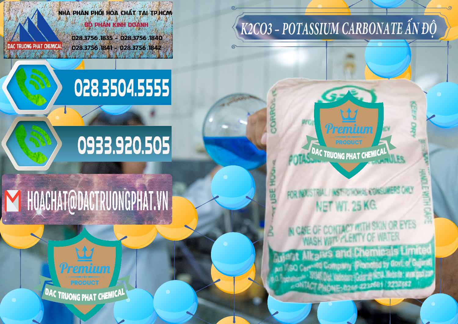Cty chuyên nhập khẩu - bán K2Co3 – Potassium Carbonate GACL Ấn Độ India - 0472 - Chuyên phân phối & kinh doanh hóa chất tại TP.HCM - congtyhoachat.net