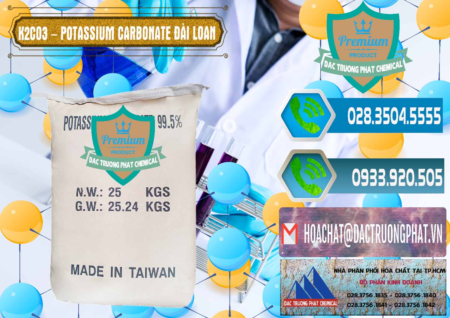 Cty chuyên bán ( cung ứng ) K2Co3 – Potassium Carbonate Đài Loan Taiwan - 0474 - Cty chuyên kinh doanh & phân phối hóa chất tại TP.HCM - congtyhoachat.net