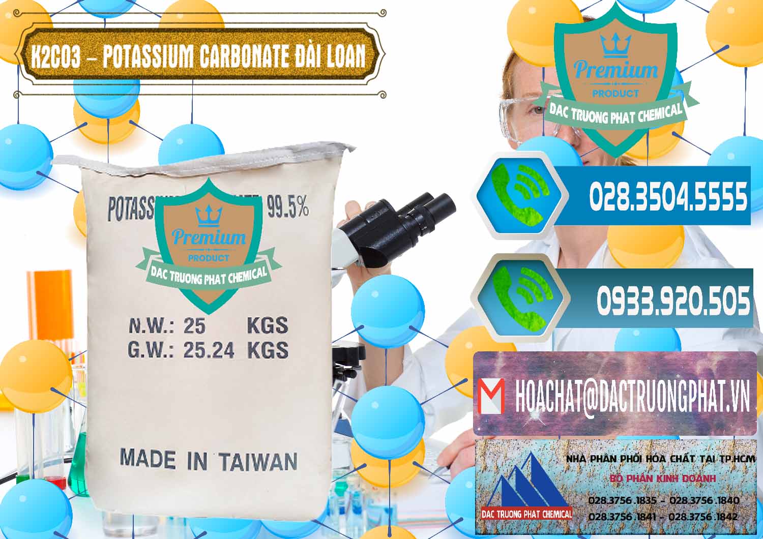 Công ty bán & phân phối K2Co3 – Potassium Carbonate Đài Loan Taiwan - 0474 - Chuyên bán - cung cấp hóa chất tại TP.HCM - congtyhoachat.net