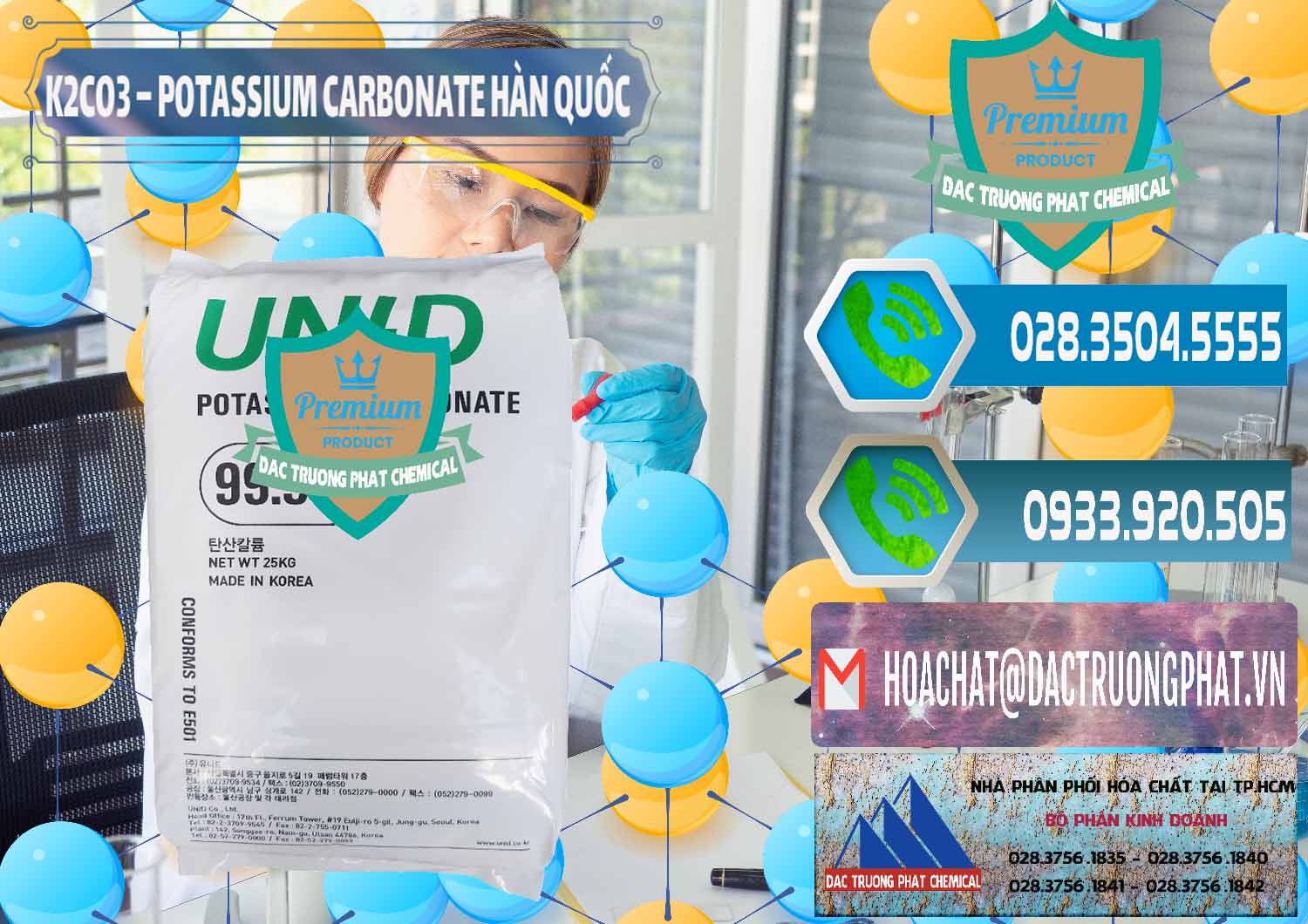 Cty chuyên phân phối _ bán K2Co3 – Potassium Carbonate Unid Hàn Quốc Korea - 0081 - Đơn vị cung cấp - phân phối hóa chất tại TP.HCM - congtyhoachat.net