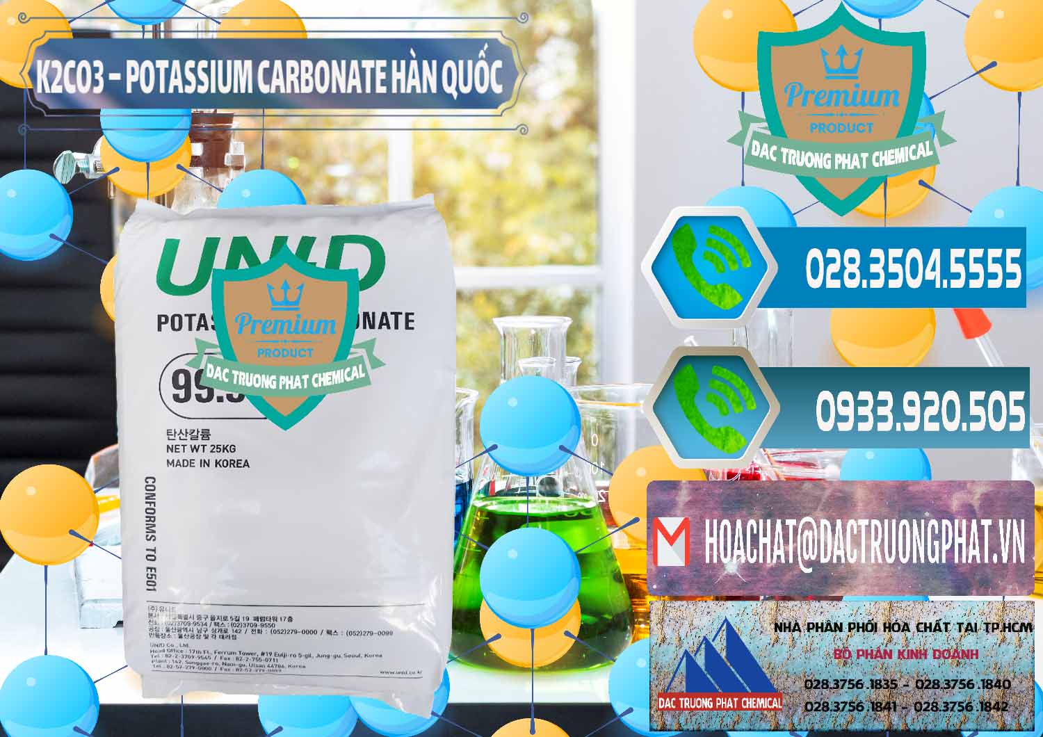 Đơn vị chuyên phân phối và bán K2Co3 – Potassium Carbonate Unid Hàn Quốc Korea - 0081 - Chuyên cung cấp _ phân phối hóa chất tại TP.HCM - congtyhoachat.net