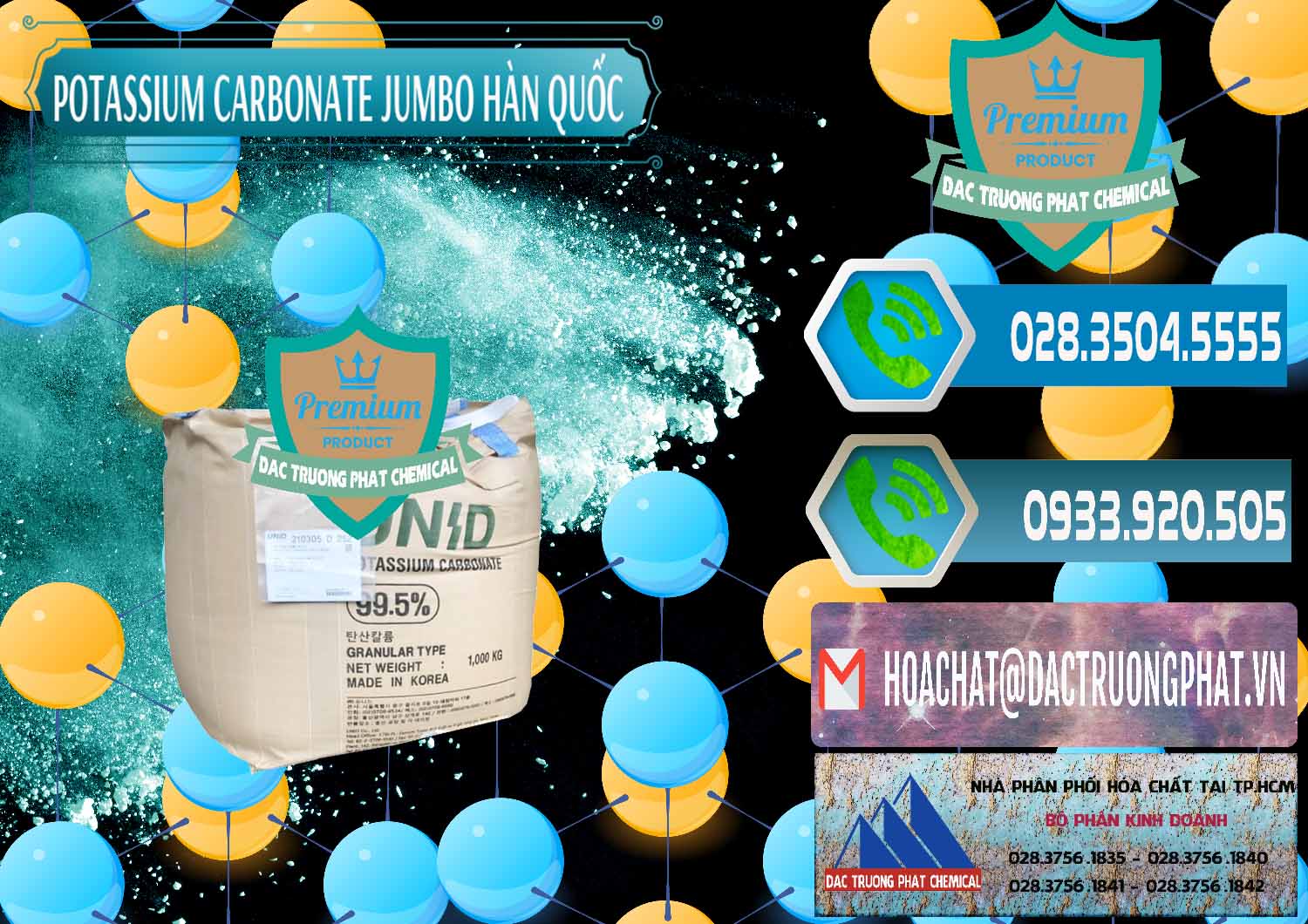 Nơi chuyên cung cấp - bán K2Co3 – Potassium Carbonate Jumbo Bành Unid Hàn Quốc Korea - 0434 - Nơi phân phối - bán hóa chất tại TP.HCM - congtyhoachat.net