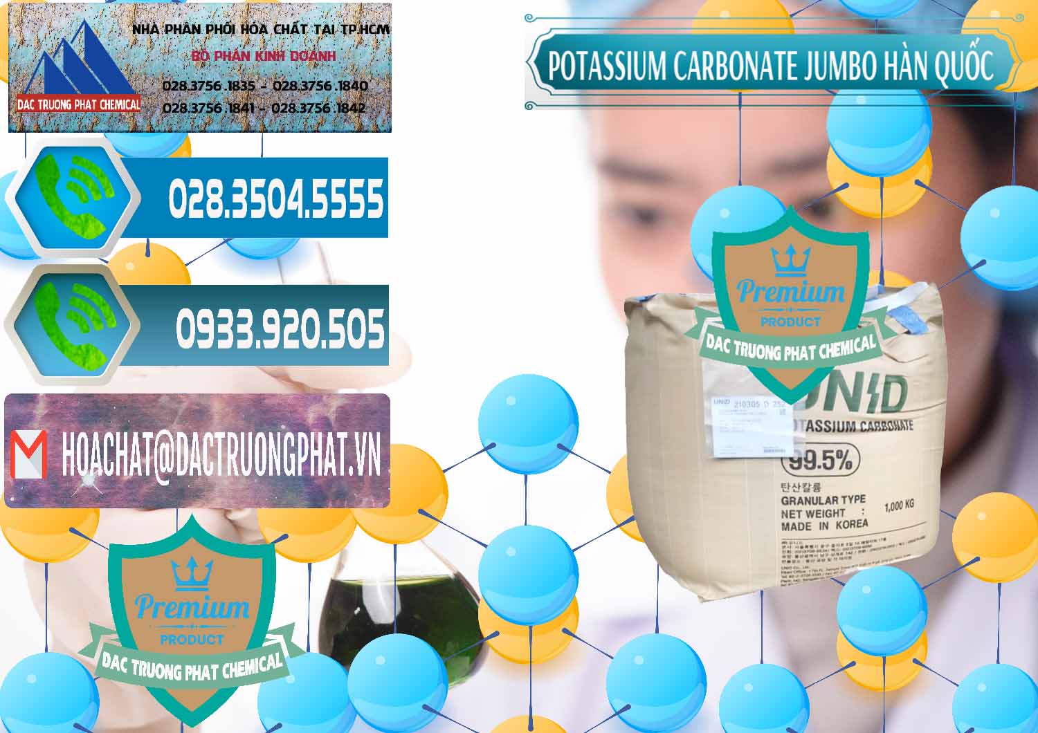 Đơn vị chuyên nhập khẩu và bán K2Co3 – Potassium Carbonate Jumbo Bành Unid Hàn Quốc Korea - 0434 - Công ty cung cấp và nhập khẩu hóa chất tại TP.HCM - congtyhoachat.net