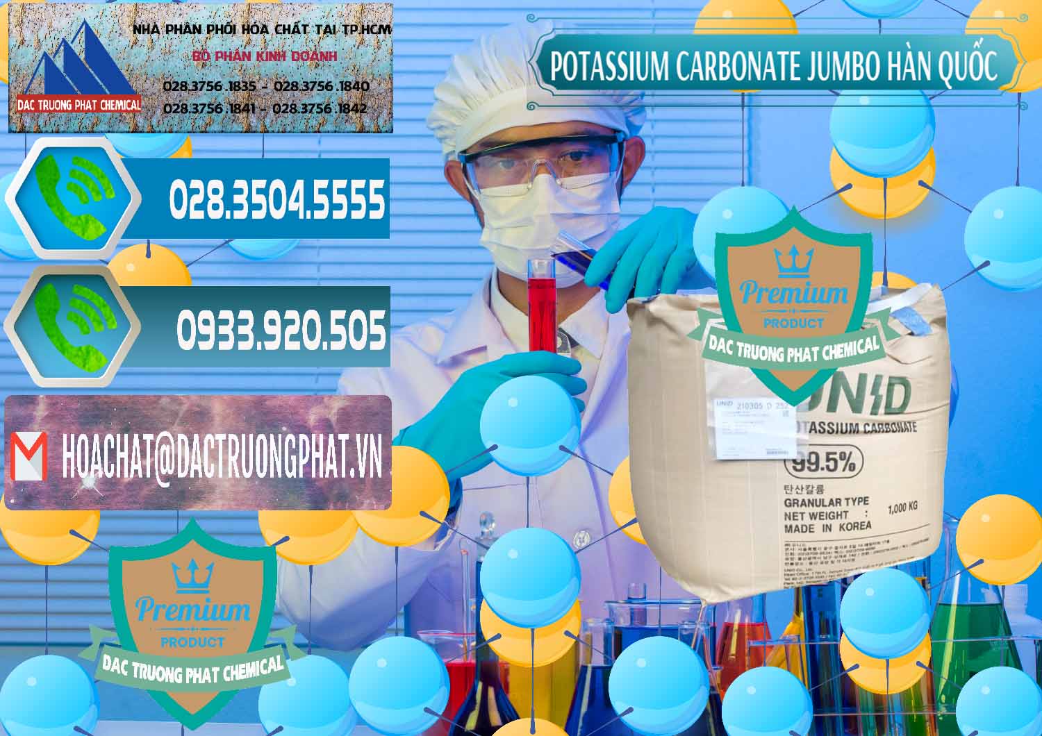 Cty chuyên bán và phân phối K2Co3 – Potassium Carbonate Jumbo Bành Unid Hàn Quốc Korea - 0434 - Đơn vị phân phối ( bán ) hóa chất tại TP.HCM - congtyhoachat.net