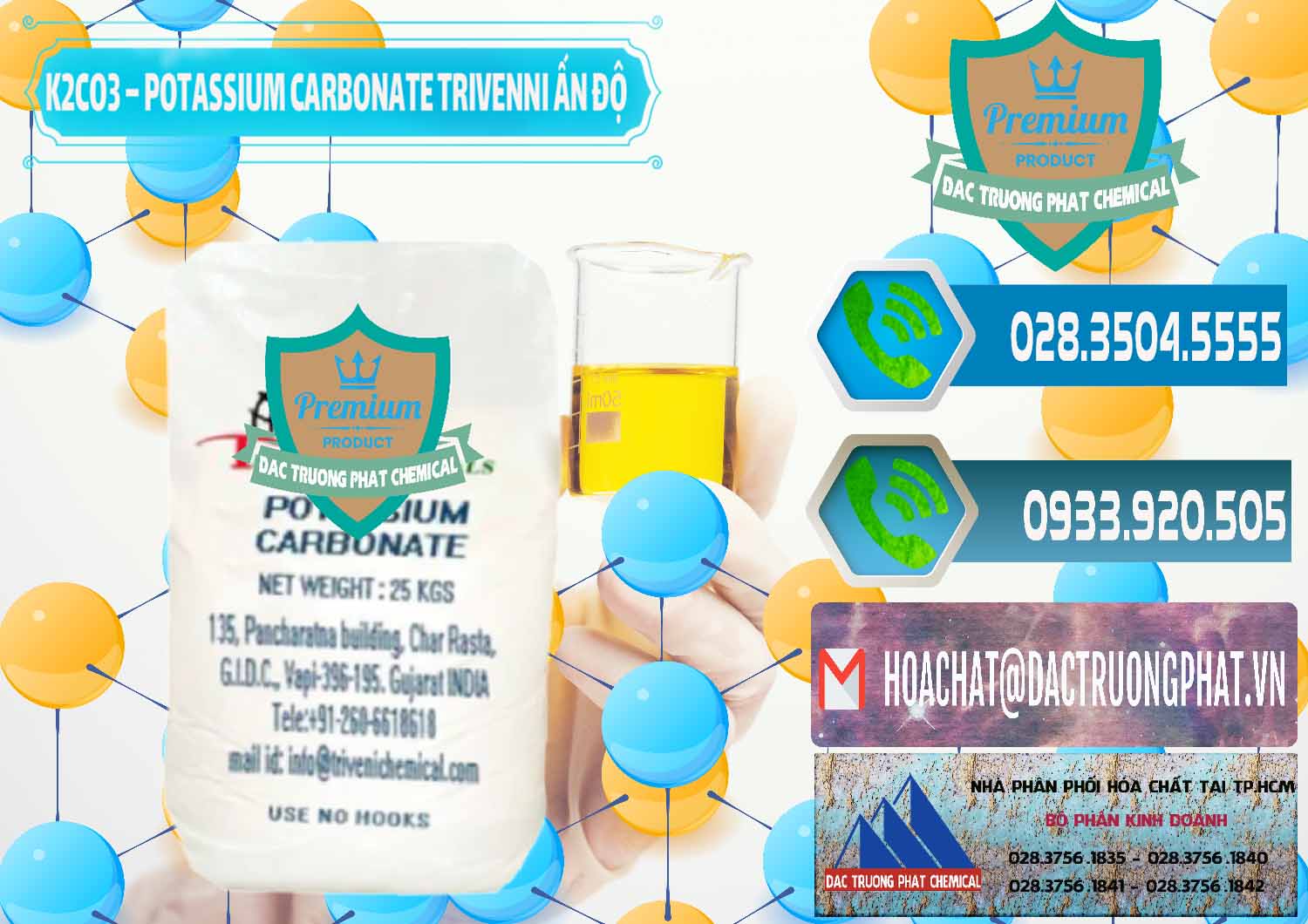 Nơi chuyên bán - cung cấp K2Co3 – Potassium Carbonate Trivenni Ấn Độ India - 0473 - Cty cung cấp & phân phối hóa chất tại TP.HCM - congtyhoachat.net