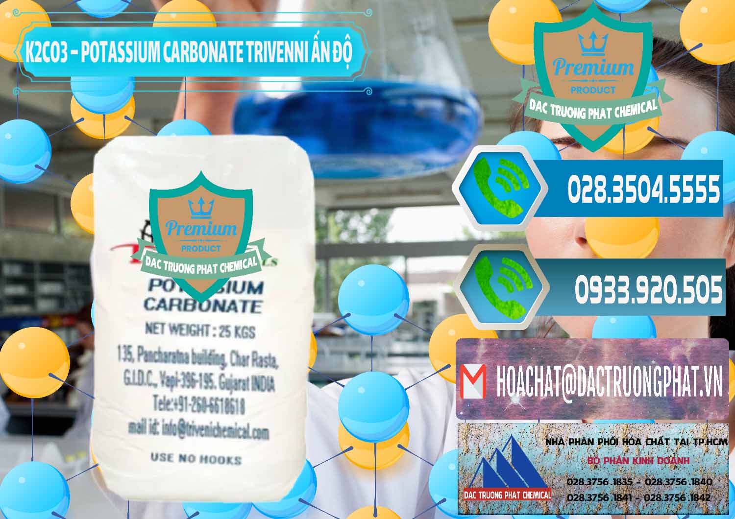 Công ty bán - cung cấp K2Co3 – Potassium Carbonate Trivenni Ấn Độ India - 0473 - Nơi nhập khẩu _ phân phối hóa chất tại TP.HCM - congtyhoachat.net