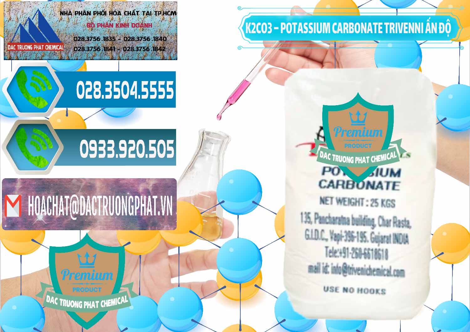 Nơi chuyên cung ứng & bán K2Co3 – Potassium Carbonate Trivenni Ấn Độ India - 0473 - Công ty phân phối _ bán hóa chất tại TP.HCM - congtyhoachat.net