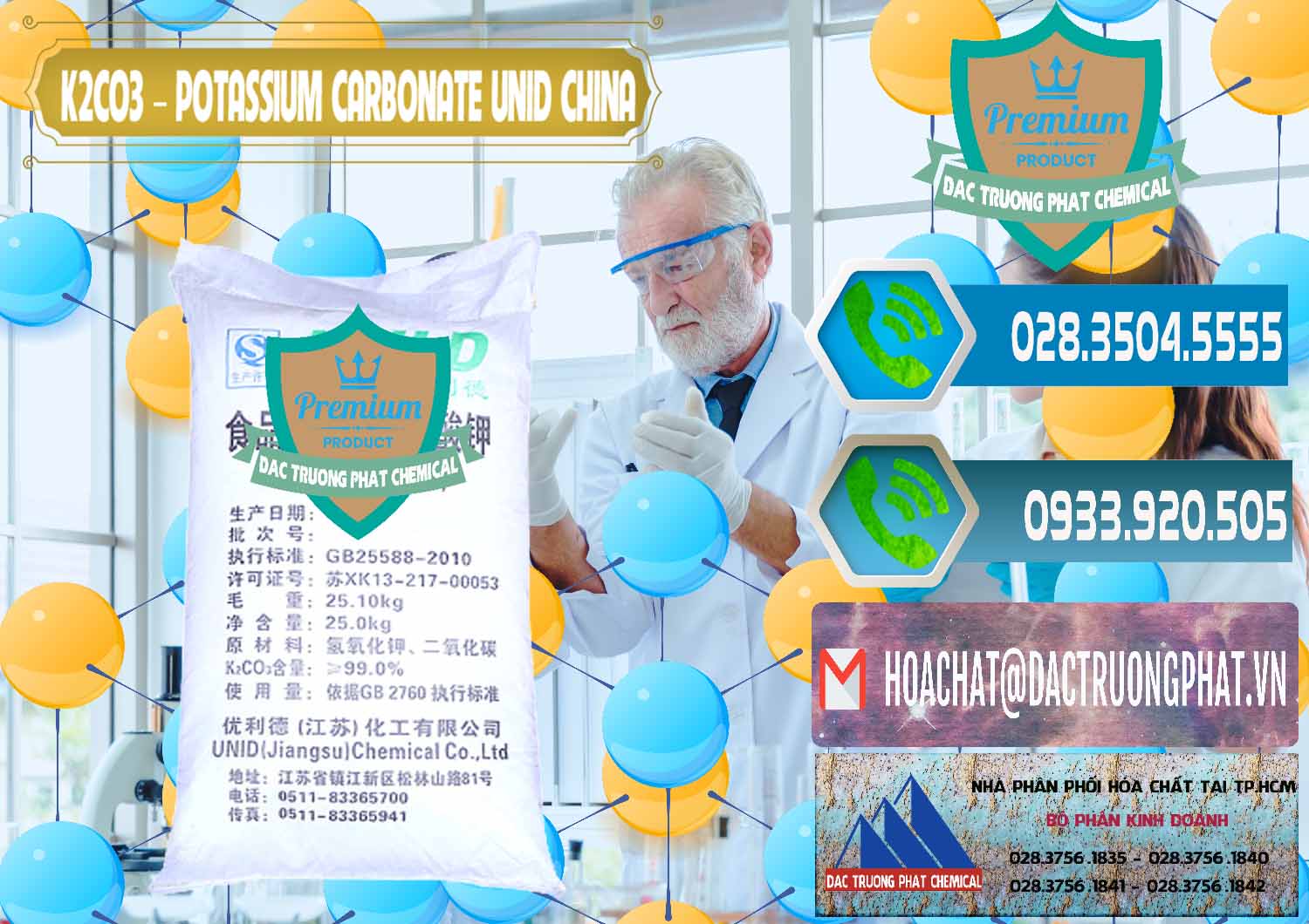 Cty chuyên cung cấp ( bán ) K2Co3 – Potassium Carbonate UNID Trung Quốc China - 0475 - Cung cấp & bán hóa chất tại TP.HCM - congtyhoachat.net