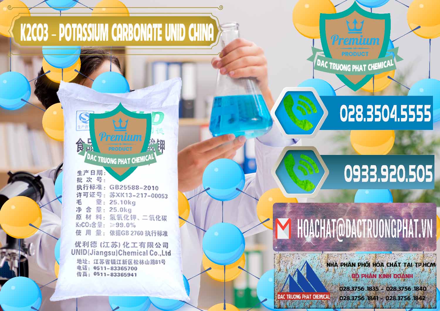Đơn vị chuyên bán và cung ứng K2Co3 – Potassium Carbonate UNID Trung Quốc China - 0475 - Cty phân phối ( cung ứng ) hóa chất tại TP.HCM - congtyhoachat.net