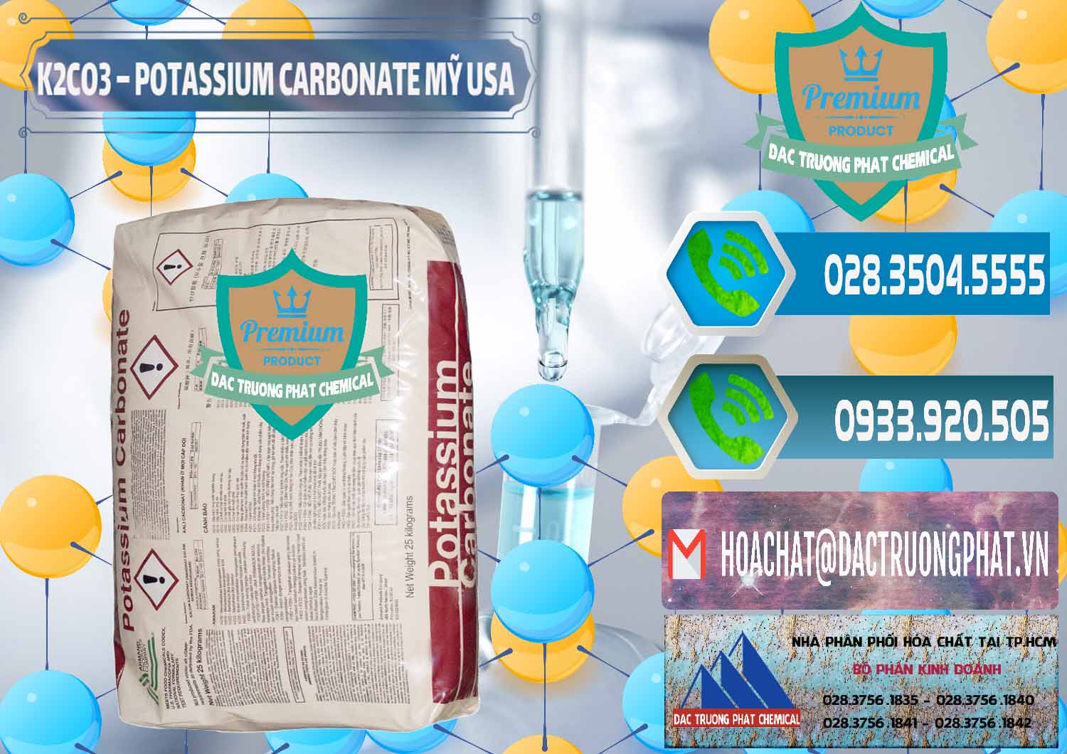 Chuyên cung ứng - bán K2Co3 – Potassium Carbonate Mỹ USA - 0082 - Đơn vị cung ứng ( phân phối ) hóa chất tại TP.HCM - congtyhoachat.net