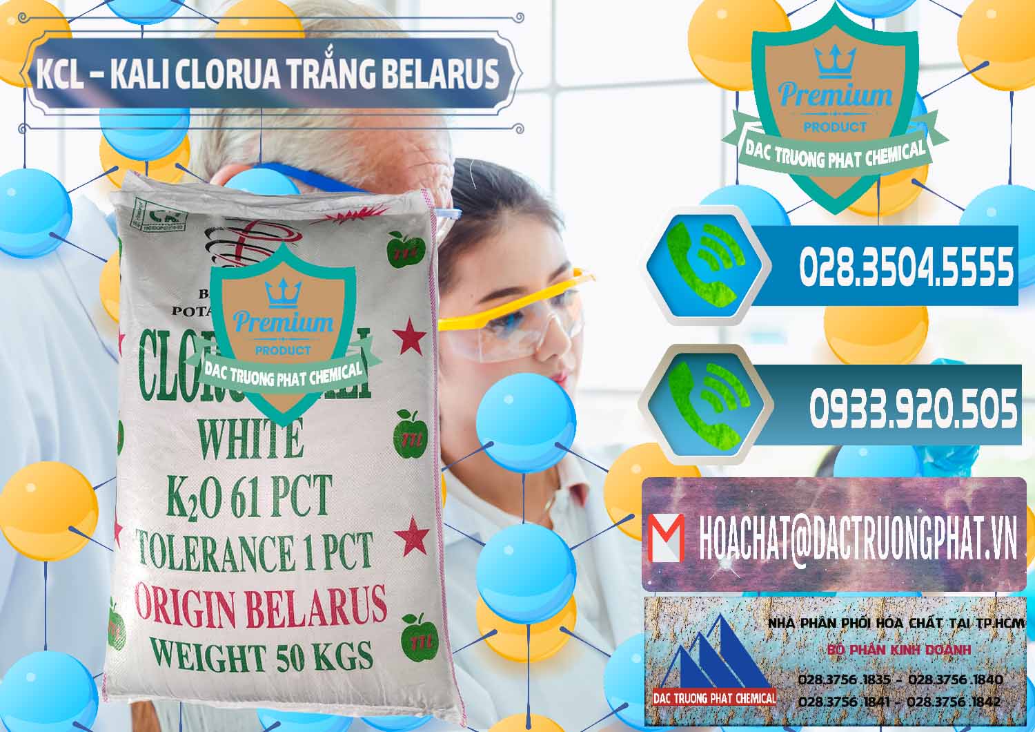 Nơi chuyên bán & phân phối KCL – Kali Clorua Trắng Belarus - 0085 - Cung cấp hóa chất tại TP.HCM - congtyhoachat.net