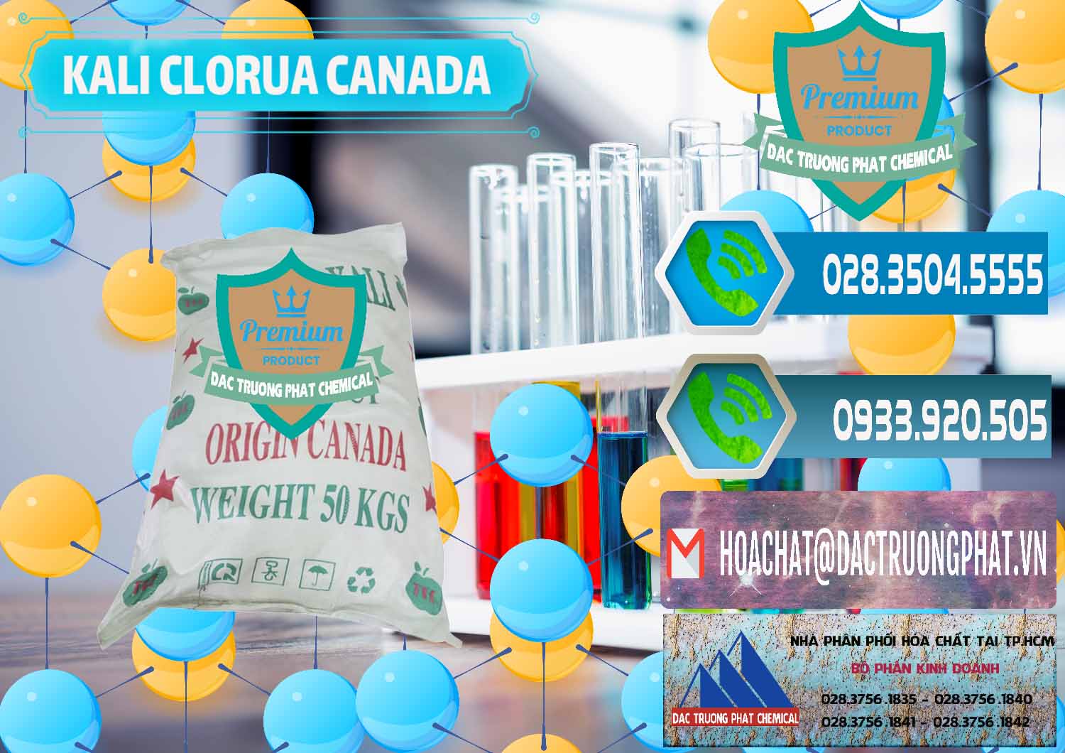 Chuyên nhập khẩu - bán KCL – Kali Clorua Trắng Canada - 0437 - Chuyên cung cấp ( kinh doanh ) hóa chất tại TP.HCM - congtyhoachat.net