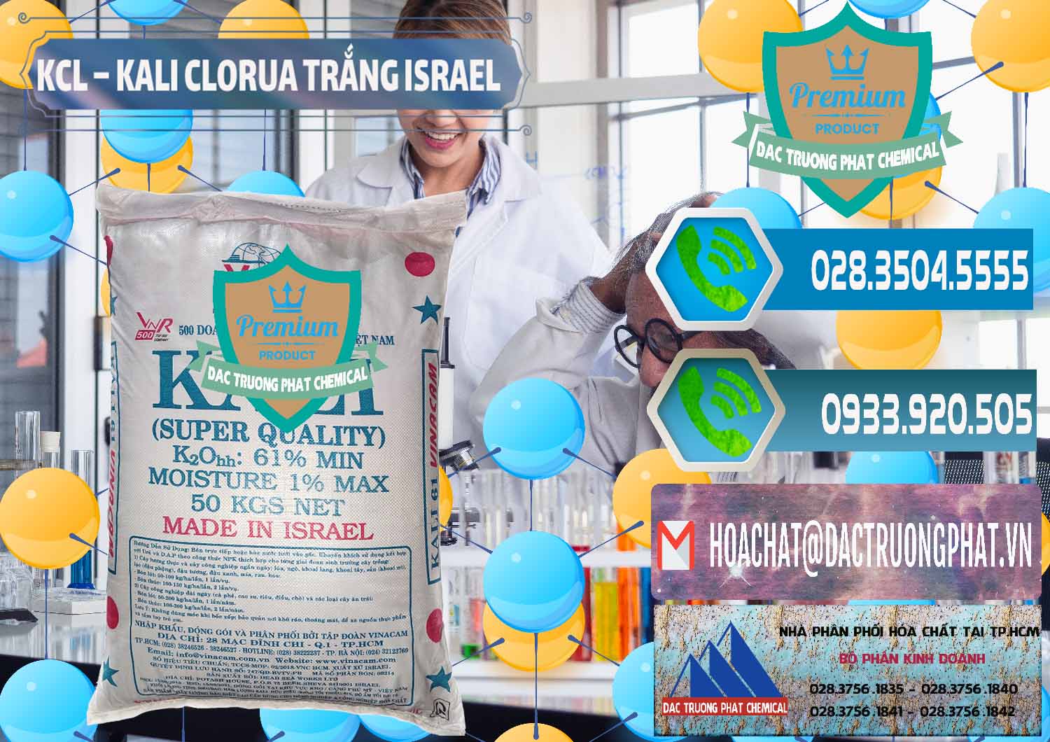 Cty chuyên phân phối - bán KCL – Kali Clorua Trắng Israel - 0087 - Cty chuyên kinh doanh ( phân phối ) hóa chất tại TP.HCM - congtyhoachat.net
