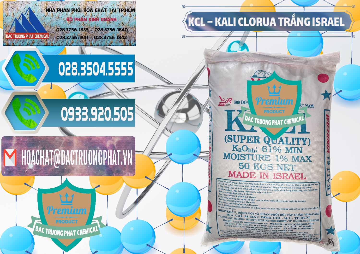 Nơi chuyên cung ứng _ bán KCL – Kali Clorua Trắng Israel - 0087 - Đơn vị phân phối - bán hóa chất tại TP.HCM - congtyhoachat.net