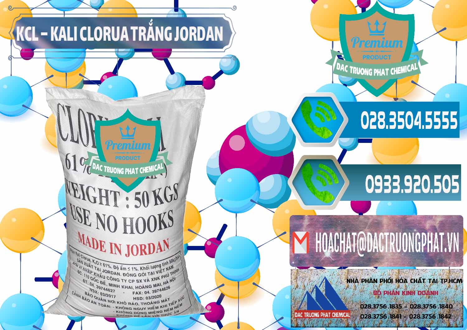 Nơi bán & phân phối KCL – Kali Clorua Trắng Jordan - 0088 - Nơi cung cấp và kinh doanh hóa chất tại TP.HCM - congtyhoachat.net