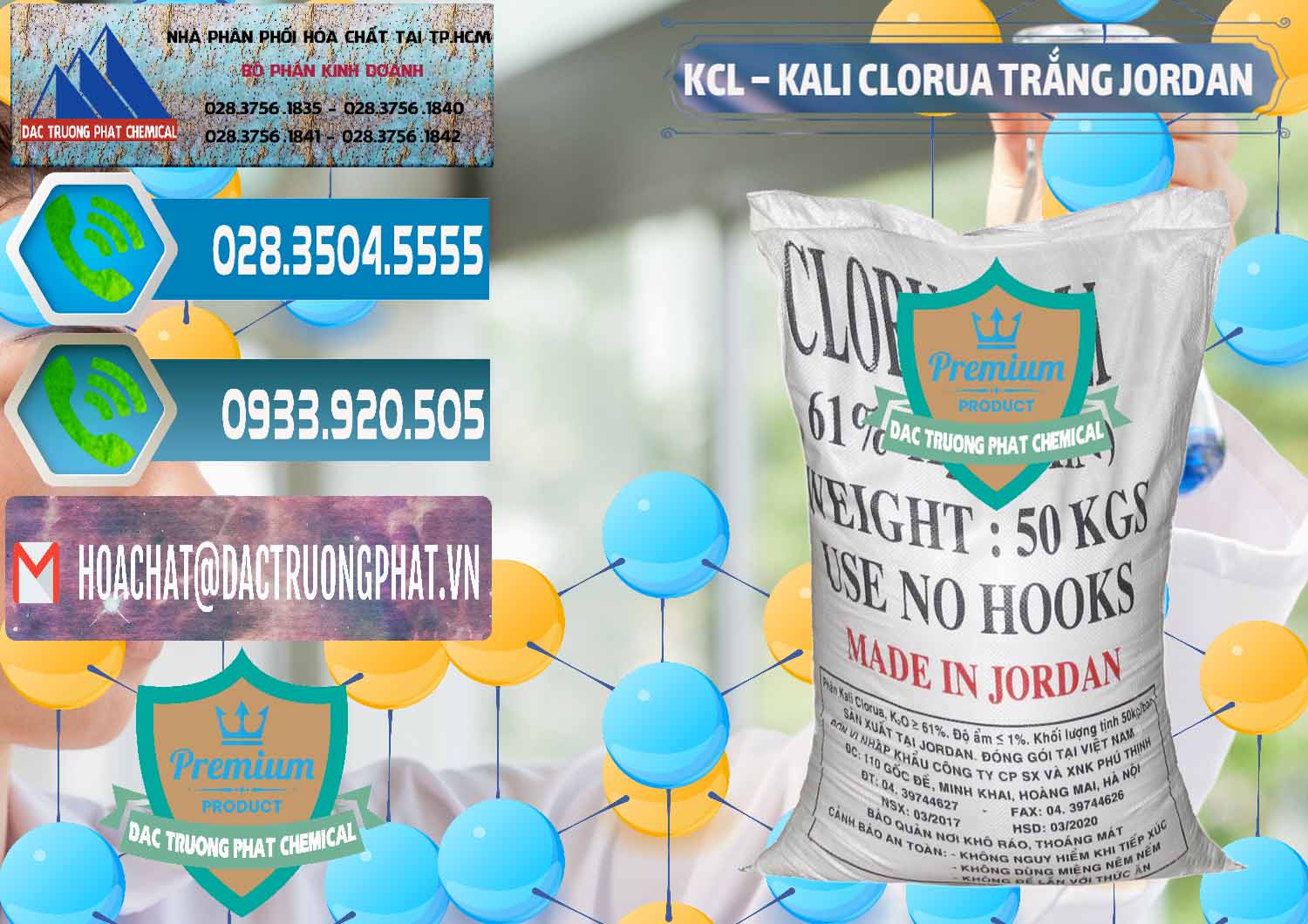 Nơi bán & cung ứng KCL – Kali Clorua Trắng Jordan - 0088 - Nhà cung ứng - phân phối hóa chất tại TP.HCM - congtyhoachat.net