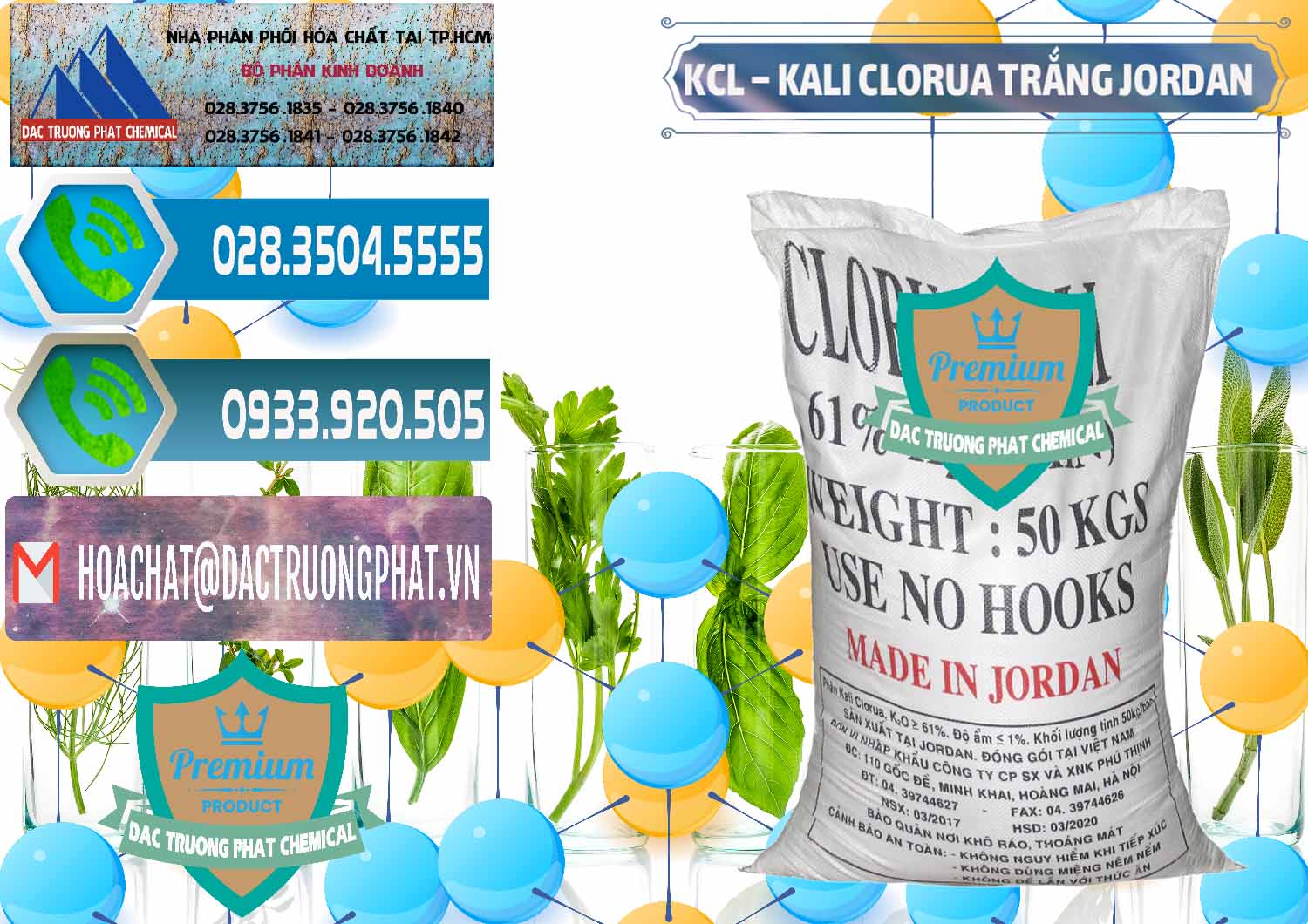 Cty chuyên cung cấp và bán KCL – Kali Clorua Trắng Jordan - 0088 - Nơi chuyên bán _ phân phối hóa chất tại TP.HCM - congtyhoachat.net