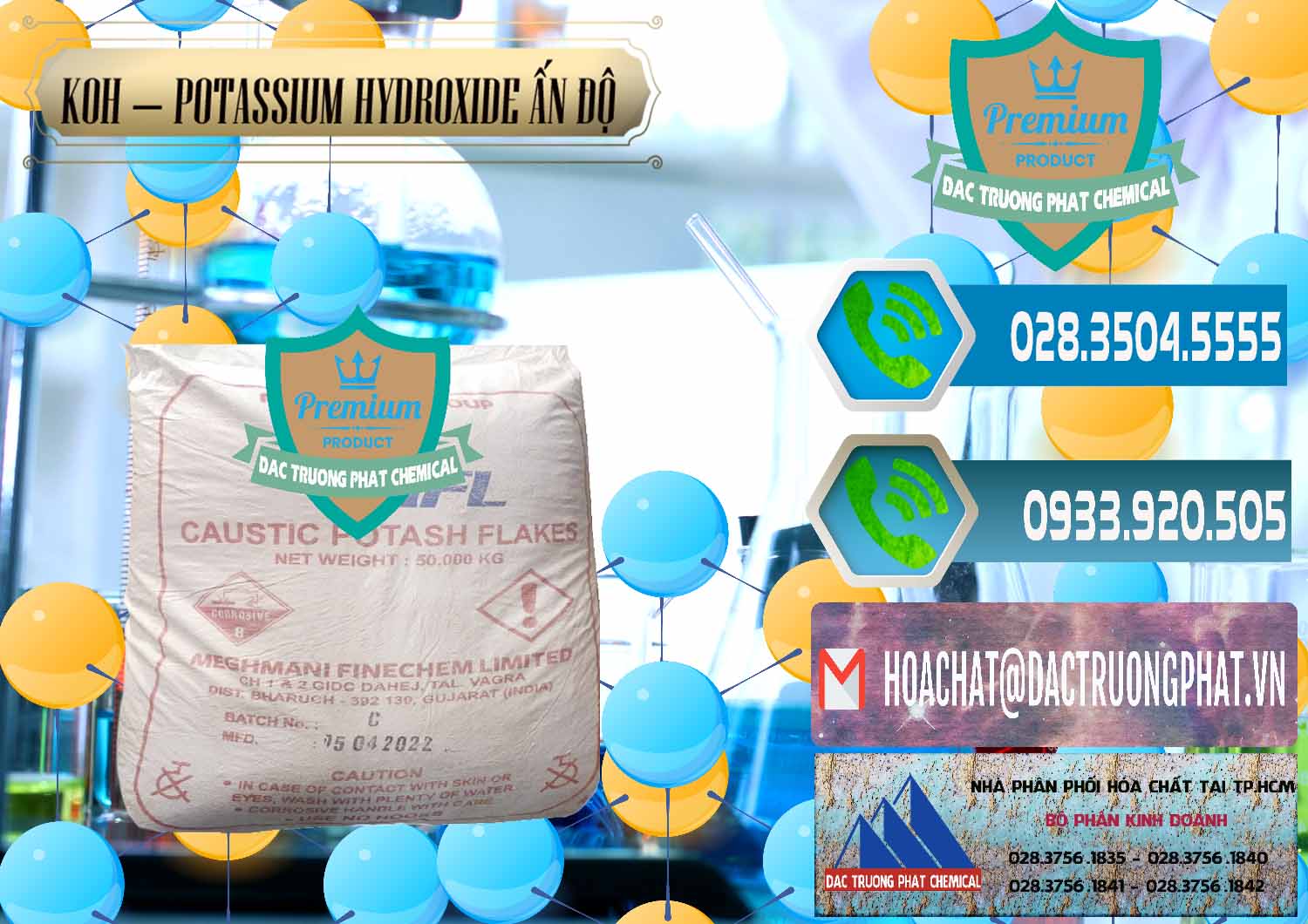 Nhập khẩu ( bán ) KOH ( 90%) – Potassium Hydroxide Ấn Độ India - 0352 - Nhà cung cấp - phân phối hóa chất tại TP.HCM - congtyhoachat.net