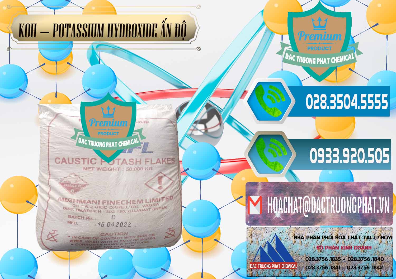 Nhập khẩu ( bán ) KOH ( 90%) – Potassium Hydroxide Ấn Độ India - 0352 - Công ty bán & cung cấp hóa chất tại TP.HCM - congtyhoachat.net