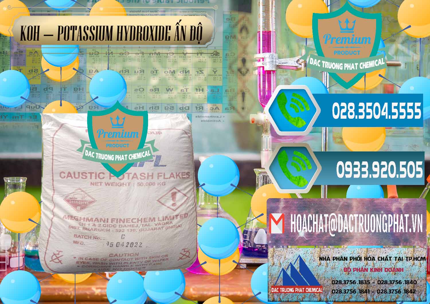 Nơi bán - phân phối KOH ( 90%) – Potassium Hydroxide Ấn Độ India - 0352 - Cty chuyên bán & phân phối hóa chất tại TP.HCM - congtyhoachat.net