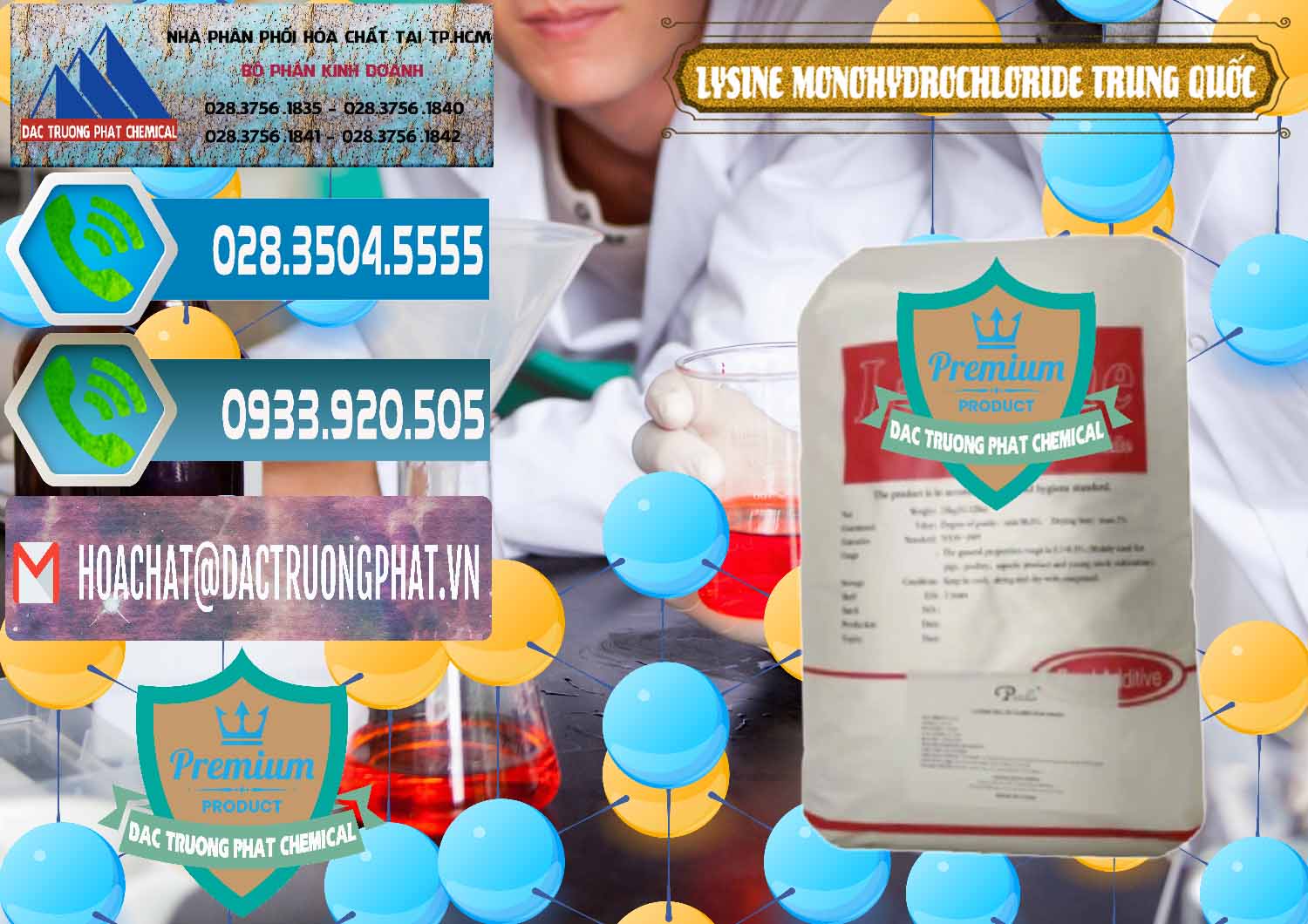 Đơn vị kinh doanh ( bán ) L-Lysine Monohydrochloride Feed Grade Trung Quốc China - 0454 - Nơi cung ứng ( phân phối ) hóa chất tại TP.HCM - congtyhoachat.net