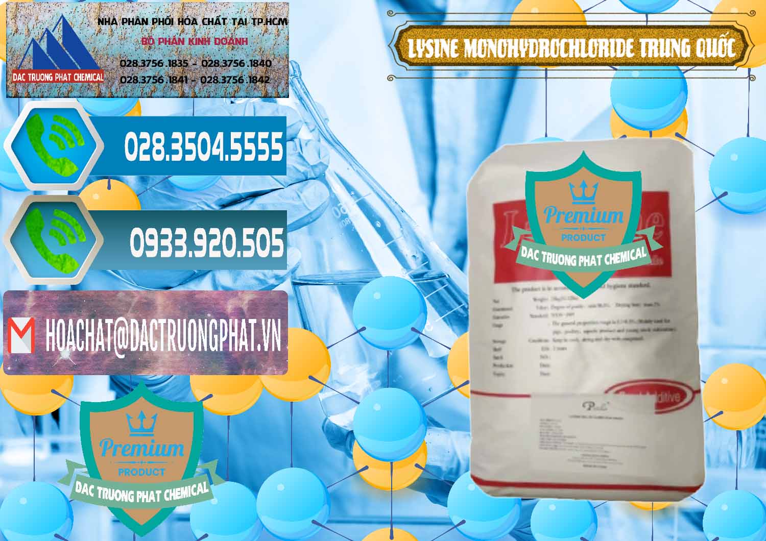 Cung ứng và bán L-Lysine Monohydrochloride Feed Grade Trung Quốc China - 0454 - Bán và cung cấp hóa chất tại TP.HCM - congtyhoachat.net