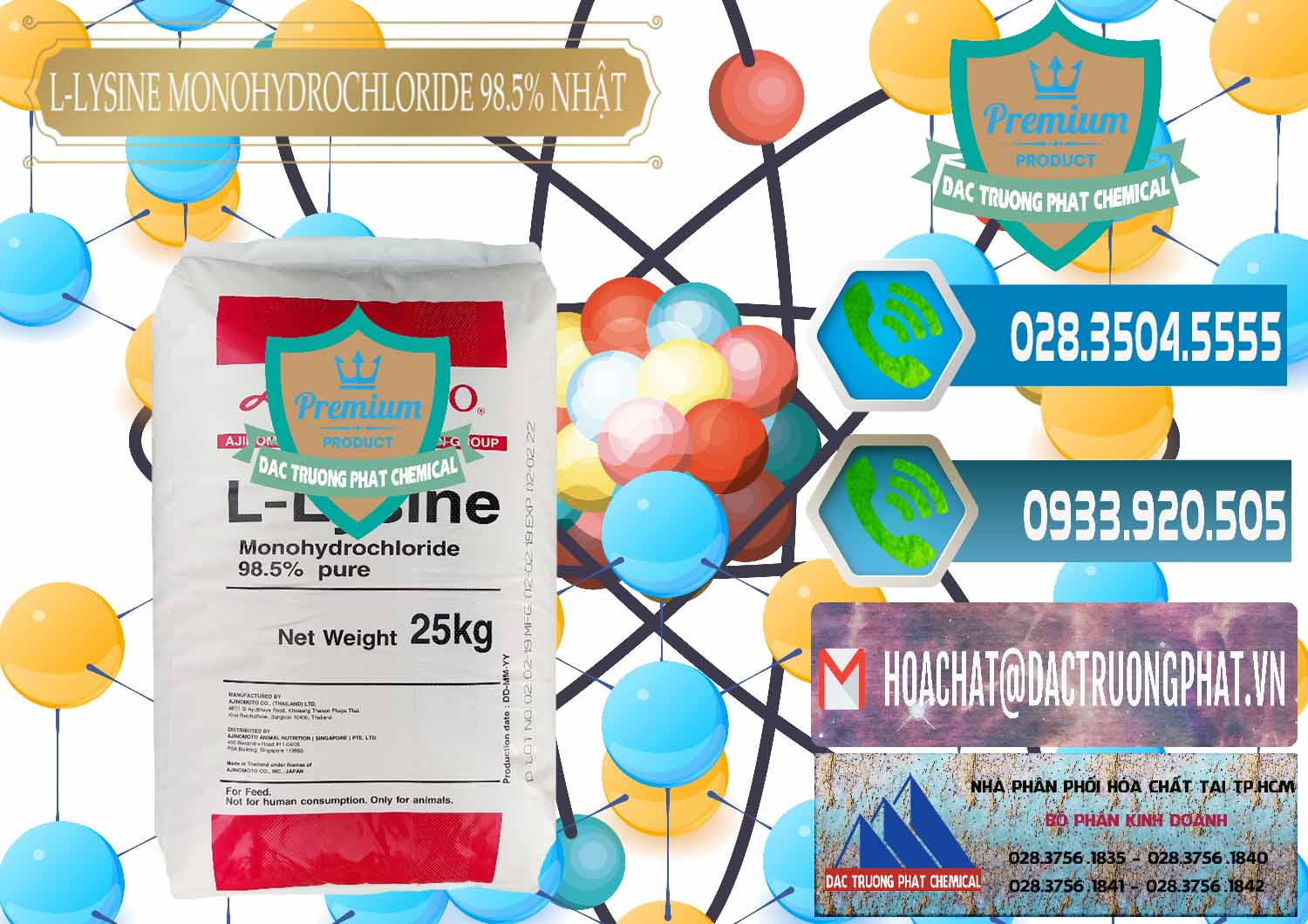 Bán & cung cấp L-Lysine Monohydrochloride Feed Grade Ajinomoto Nhật Bản Japan - 0315 - Công ty chuyên phân phối và cung ứng hóa chất tại TP.HCM - congtyhoachat.net
